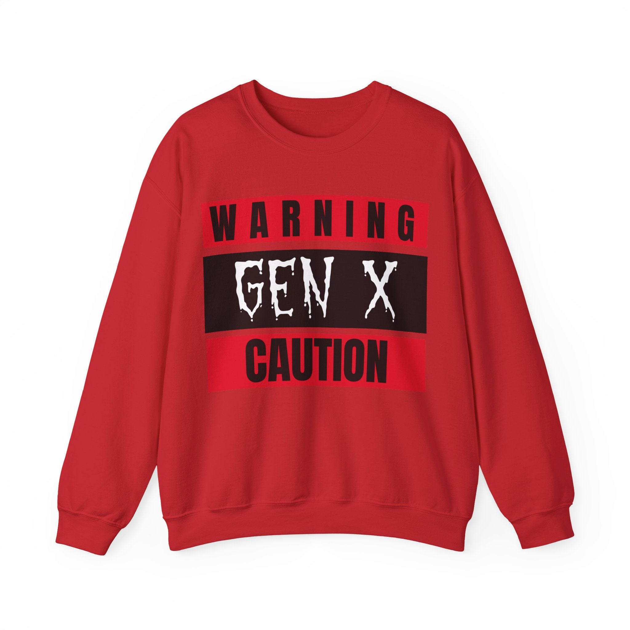 Gen X Warning Crewneck Sweatshirt, Vintage Sweatshirt, Unisex Sweater, Gift for Gen X, Retro Crewneck, Trendy Casual Wear