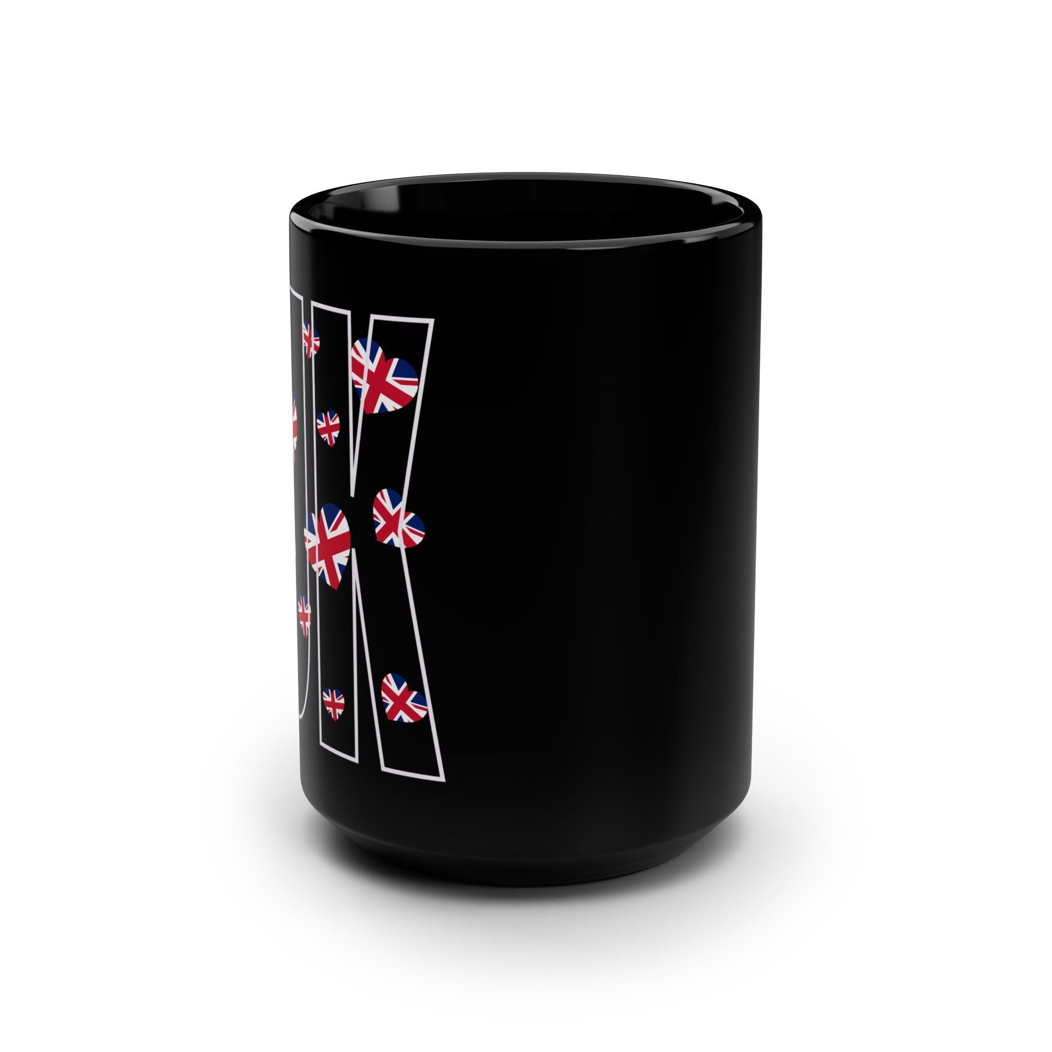 UK Pride Black Mug, 15oz - Perfect for Coffee Lovers, British Theme, Gift for Him/Her, Birthday, Celebration, Home Decor
