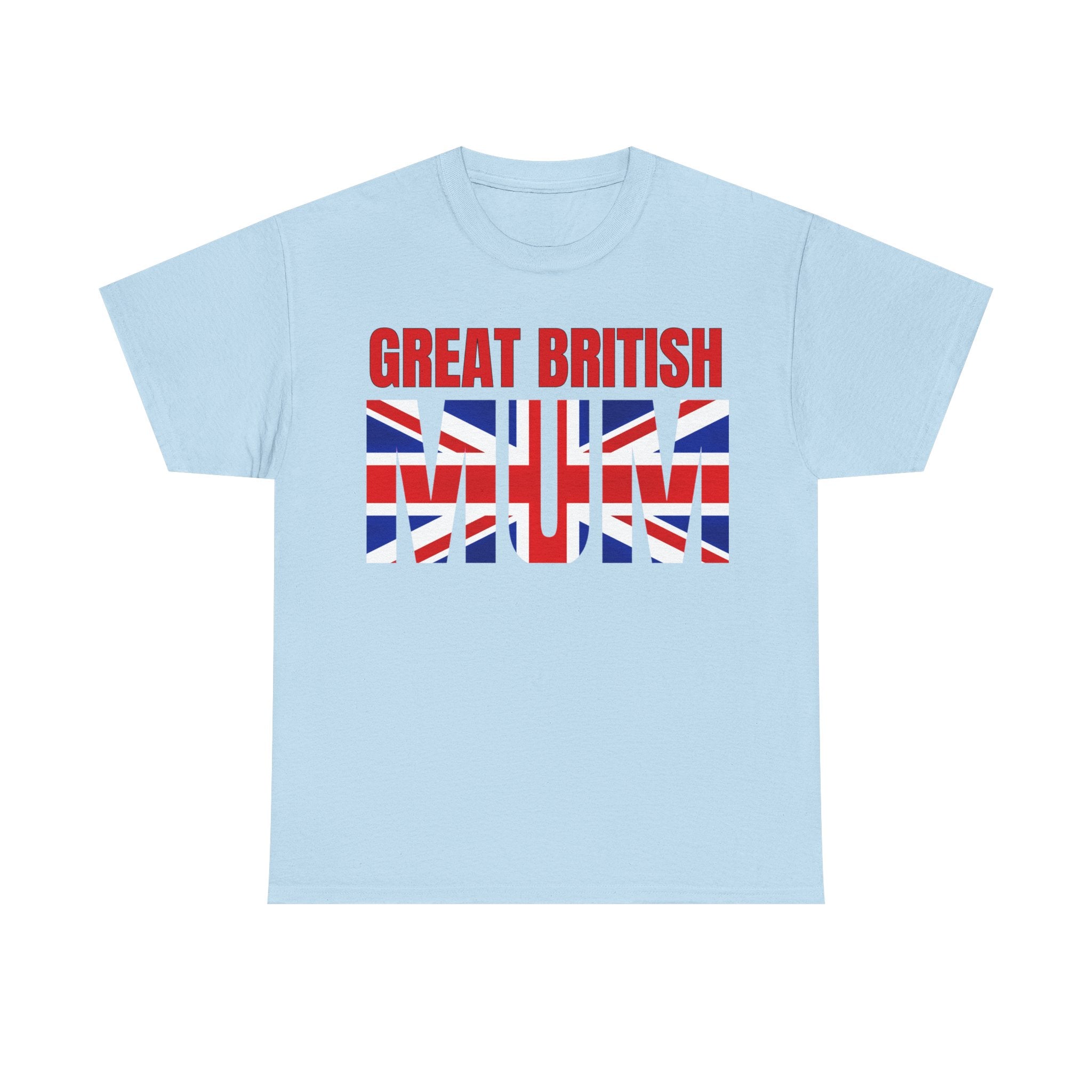 Great British Mum Tee - Unisex Heavy Cotton T-Shirt, Gift for Mother's Day, UK Pride Apparel, British Mum Gift, Casual Wear