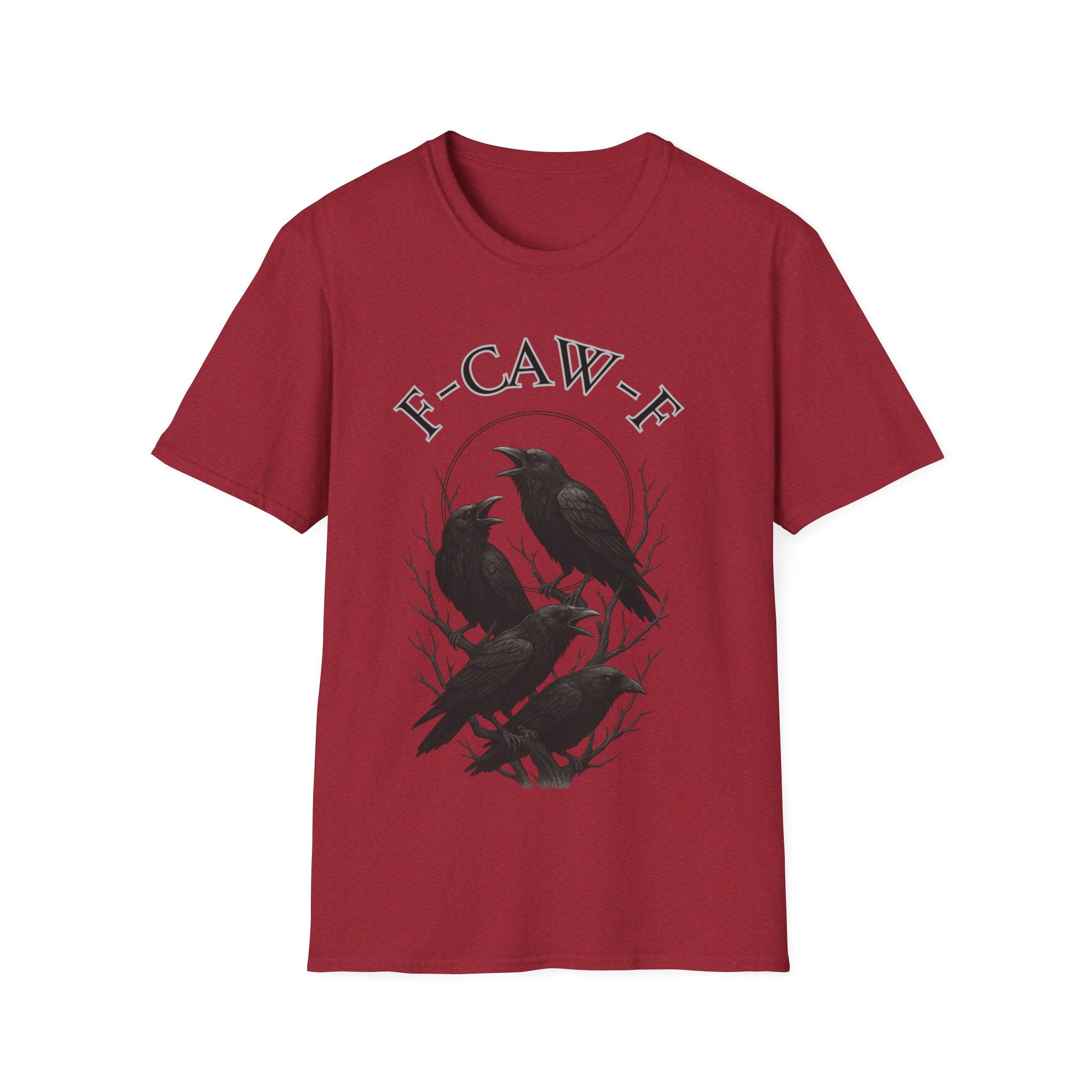 Cawing Crows T-Shirt, Bird Lover Tee, Funny Gift for Nature Enthusiasts, Casual Wear, Halloween Apparel, Unique Bird Shirt