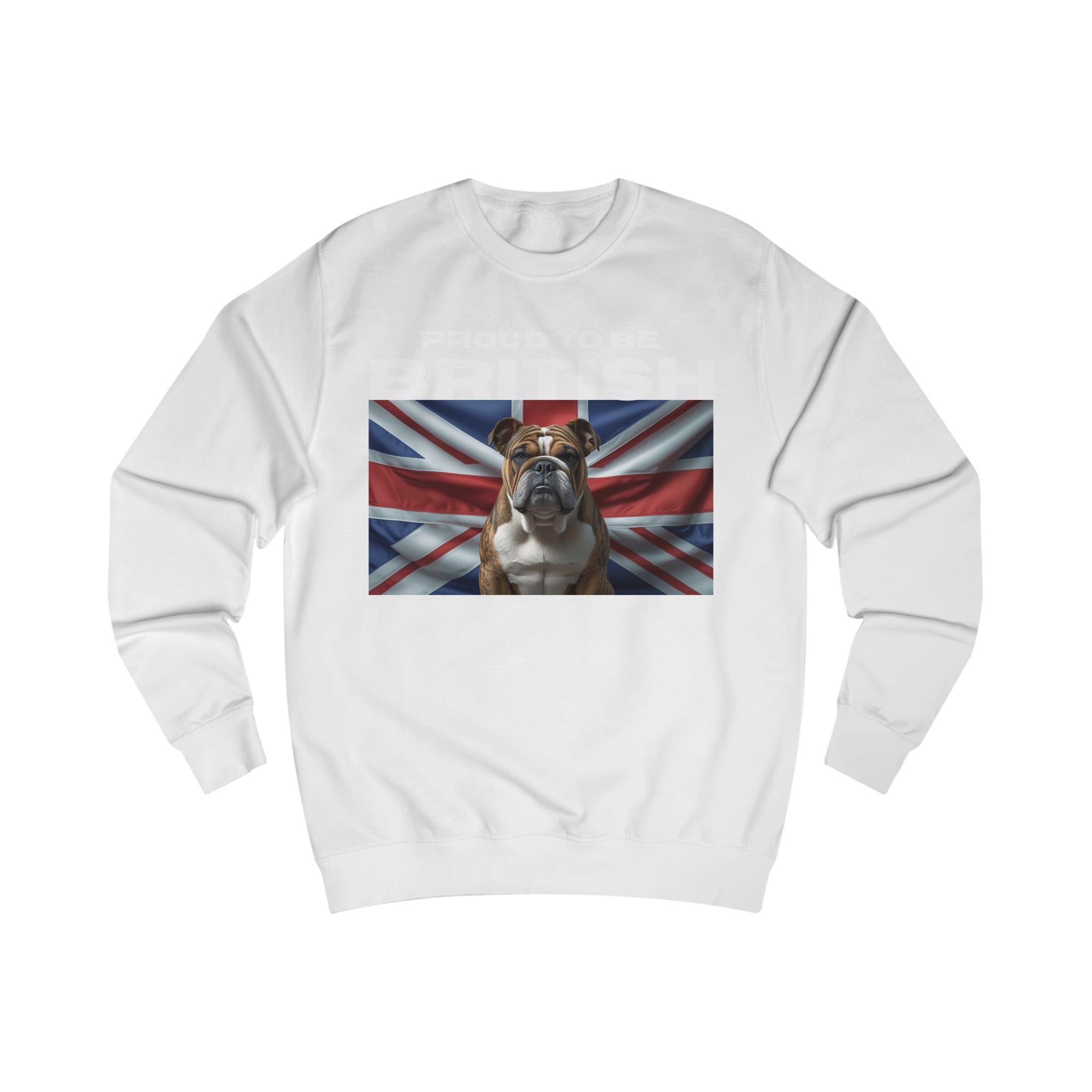 British Bulldog Sweatshirt, Cozy Unisex Sweatshirt, Dog Lover Gift, Casual Wear, Perfect for Pet Owners, Ideal for Everyday Style