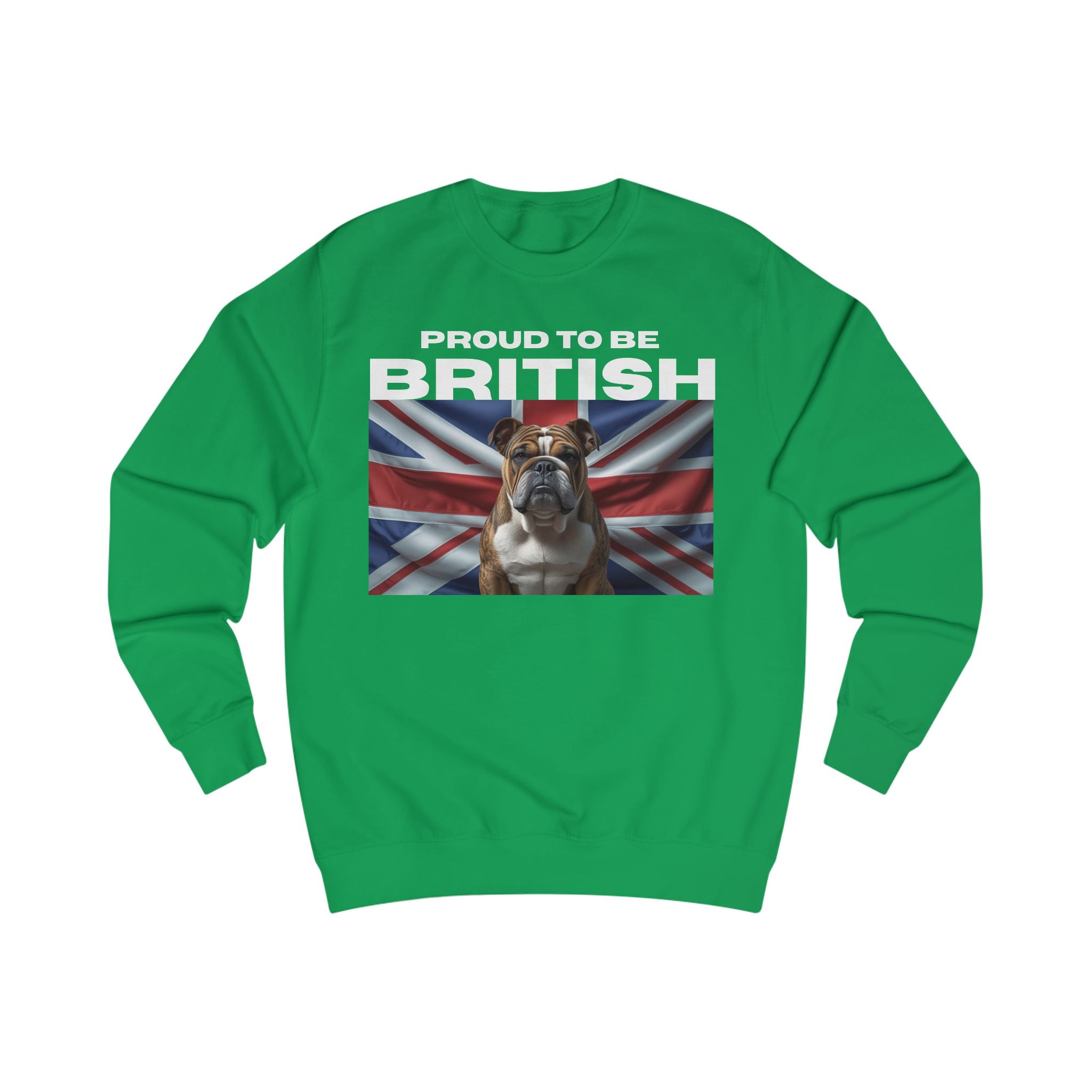 British Bulldog Sweatshirt, Cozy Unisex Sweatshirt, Dog Lover Gift, Casual Wear, Perfect for Pet Owners, Ideal for Everyday Style