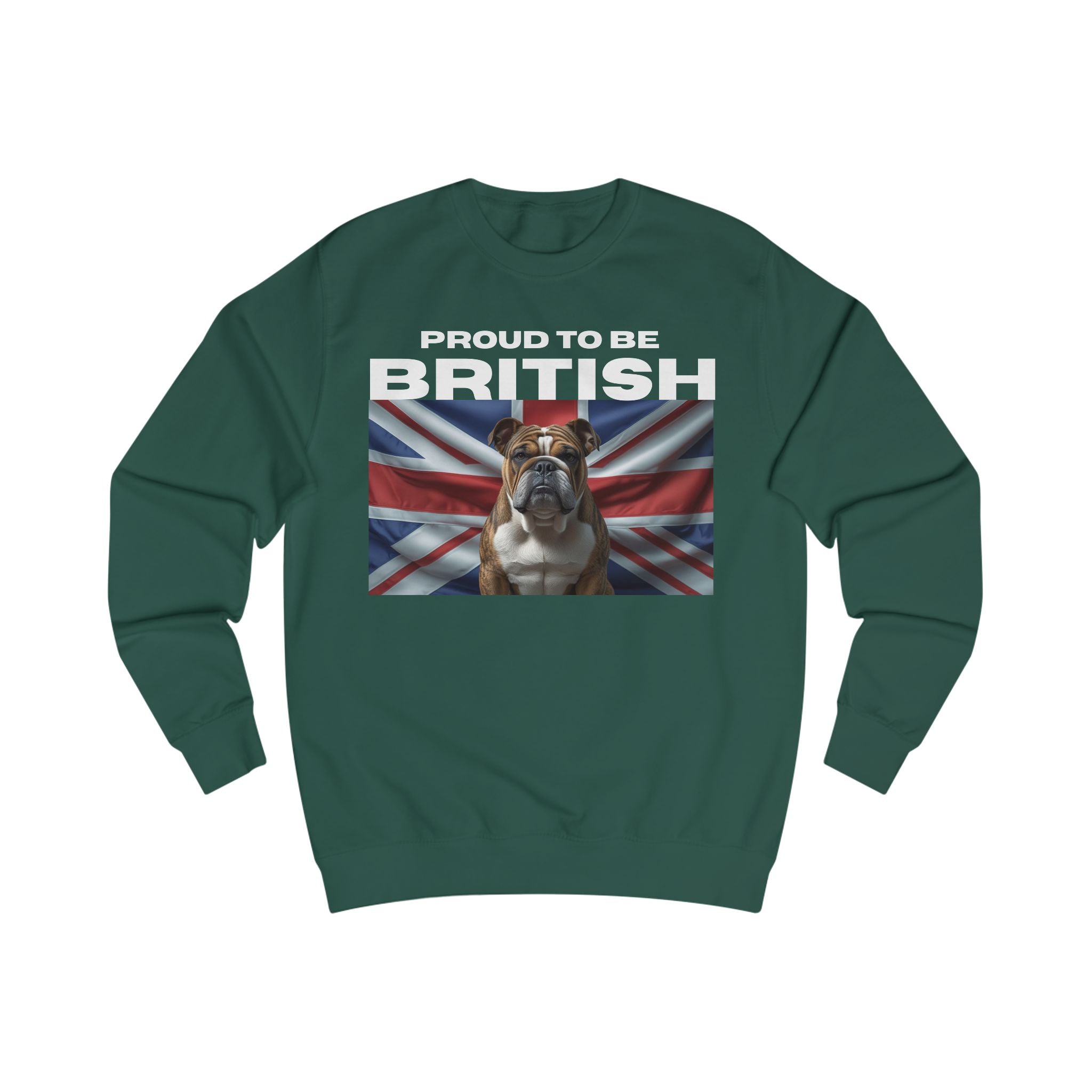 British Bulldog Sweatshirt, Cozy Unisex Sweatshirt, Dog Lover Gift, Casual Wear, Perfect for Pet Owners, Ideal for Everyday Style