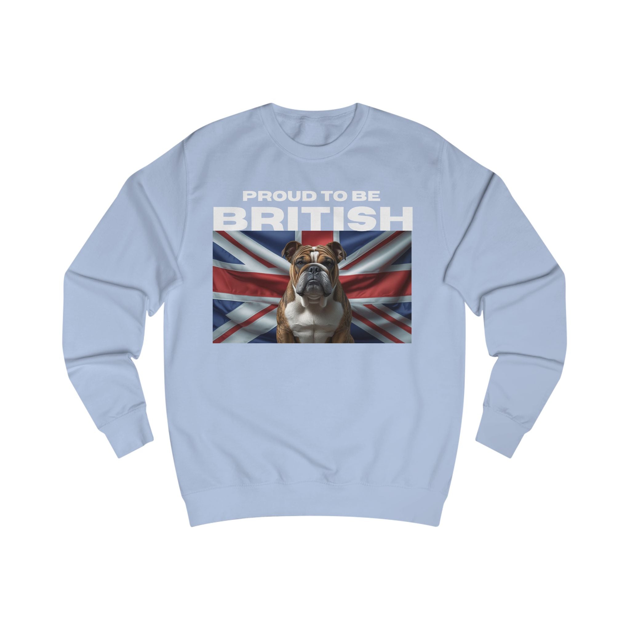 British Bulldog Sweatshirt, Cozy Unisex Sweatshirt, Dog Lover Gift, Casual Wear, Perfect for Pet Owners, Ideal for Everyday Style