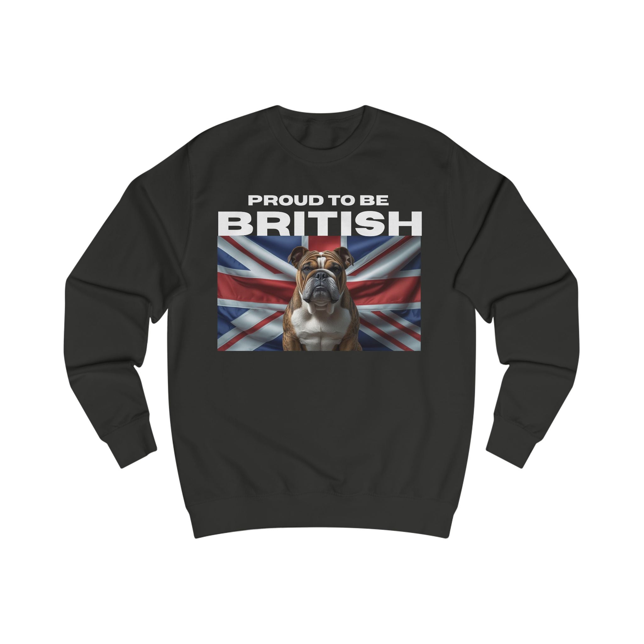 British Bulldog Sweatshirt, Cozy Unisex Sweatshirt, Dog Lover Gift, Casual Wear, Perfect for Pet Owners, Ideal for Everyday Style