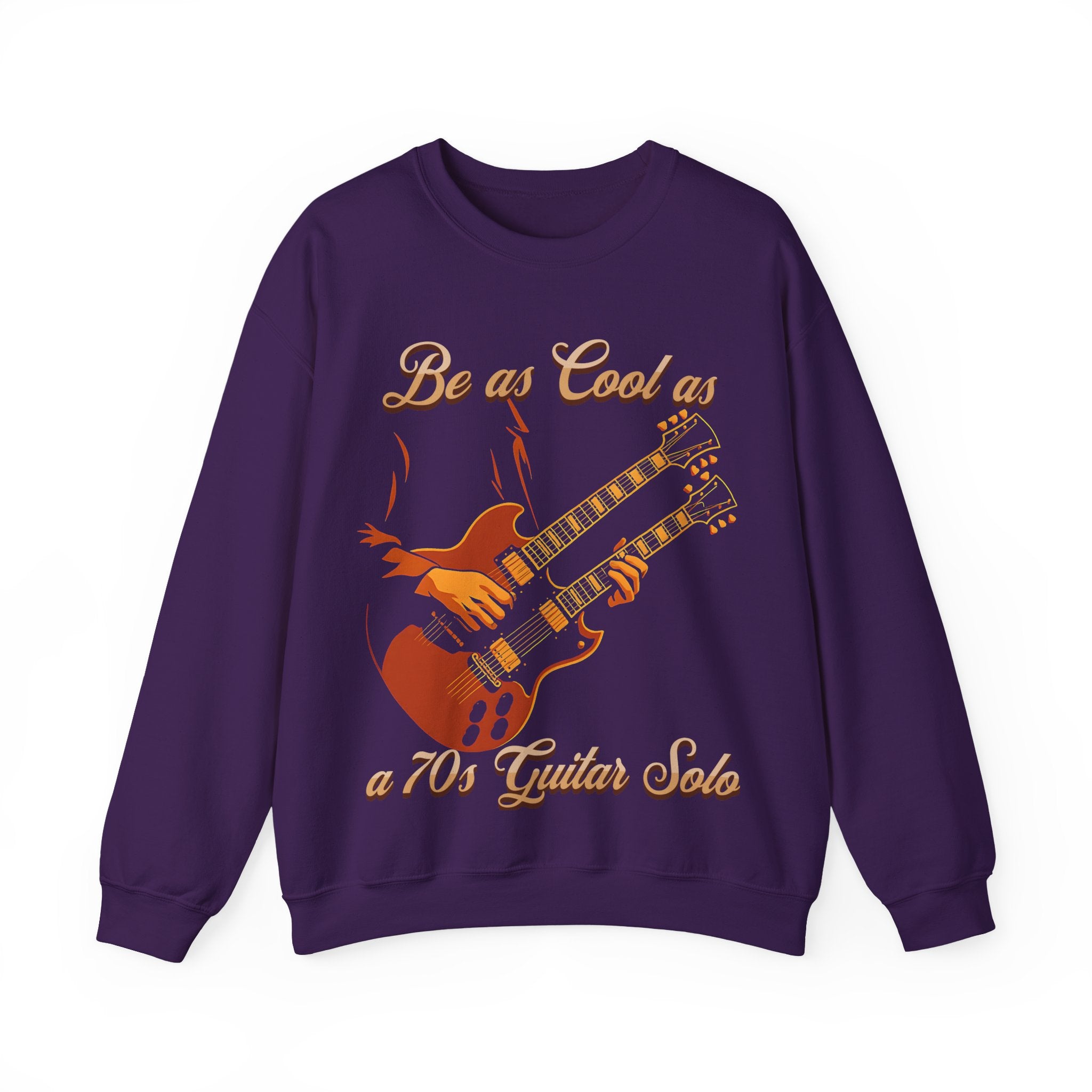 Vintage Guitar Solo Crewneck Sweatshirt | Be as Cool as a 70's Guitar Solo