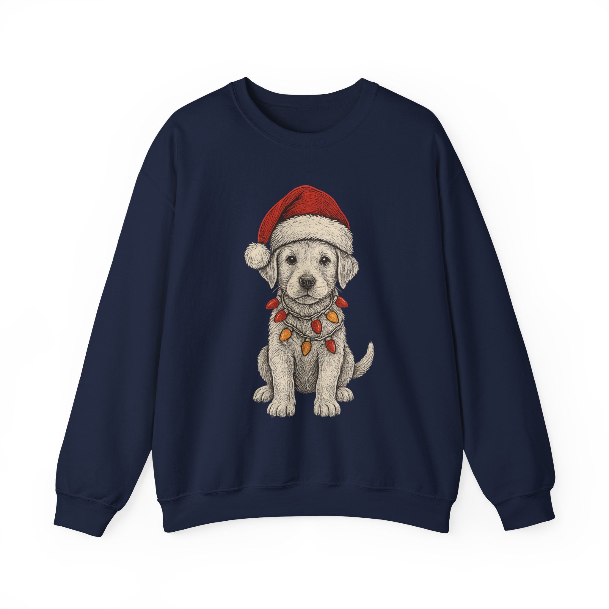 Cute Christmas Dog Sweatshirt, Holiday Apparel, Pet Lover Gift, Cozy Crewneck, Festive Sweatshirt, Winter Fashion