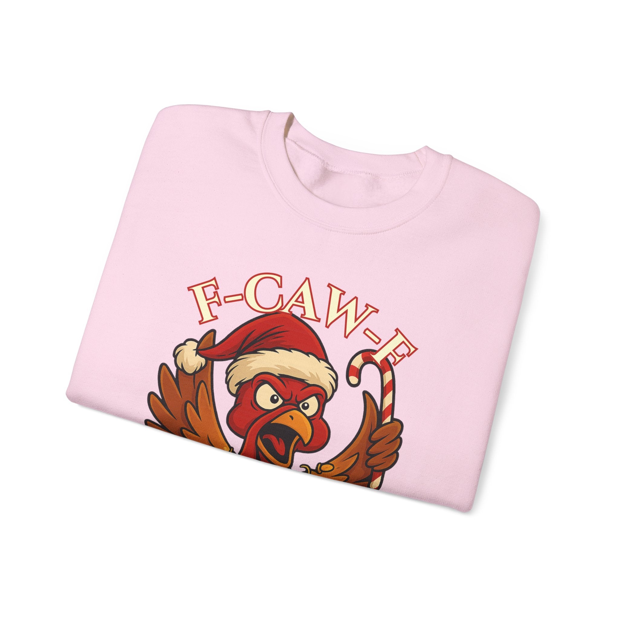 Funny Christmas Sweatshirt - 'F-Caw-F I'm Merry' Unisex Crewneck