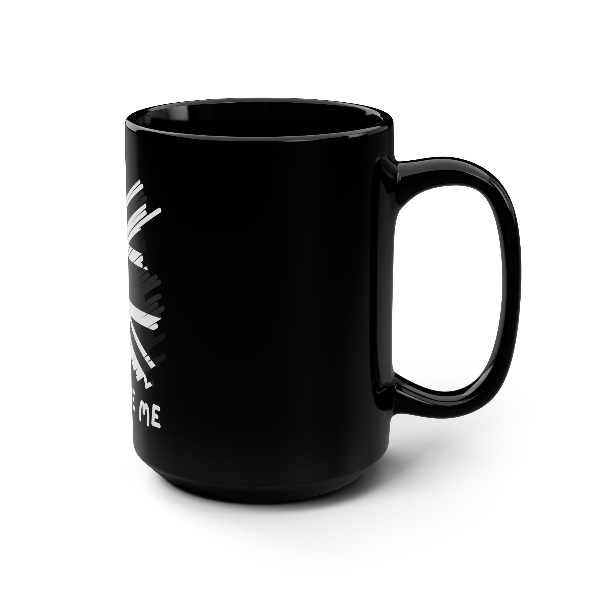 Patriotic British Love me or leave me , 15oz Urban Style Black Mug with Union Jack design