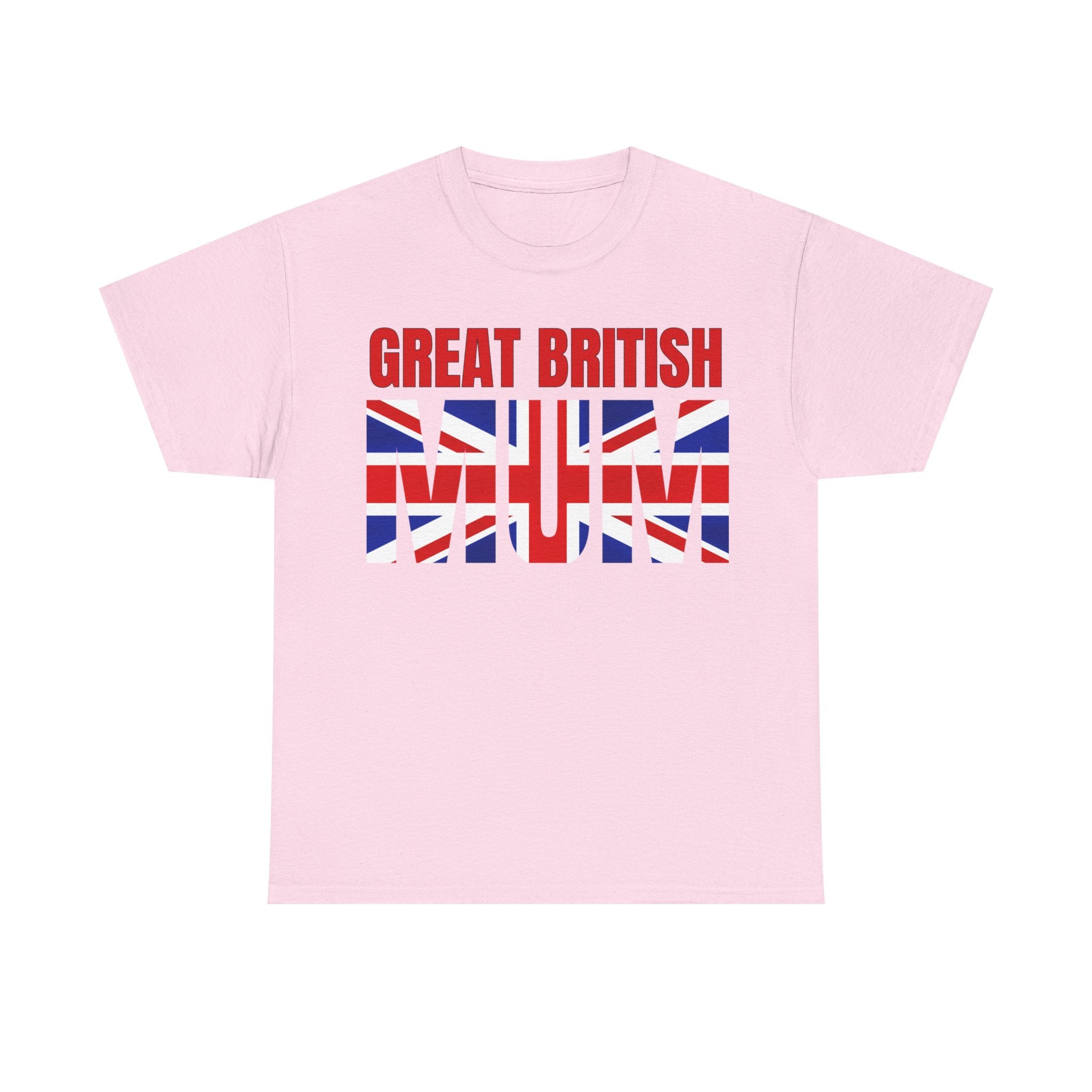 Great British Mum Tee - Unisex Heavy Cotton T-Shirt, Gift for Mother's Day, UK Pride Apparel, British Mum Gift, Casual Wear