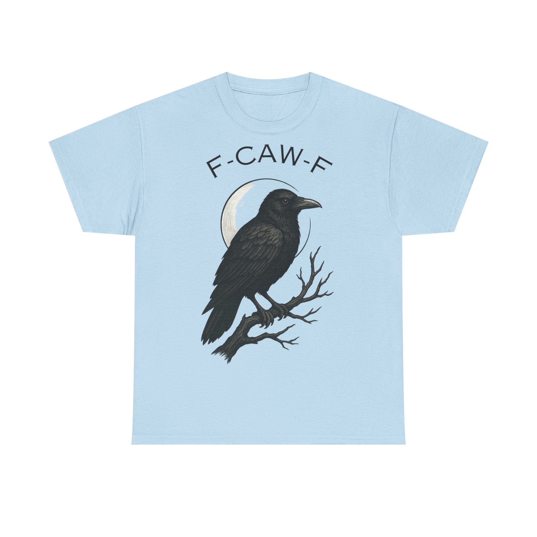 Caw-F Unisex Cotton Tee, Raven Shirt, Bird Lover Gift, Halloween Apparel, Nature T-Shirt, Unique Graphic Tee