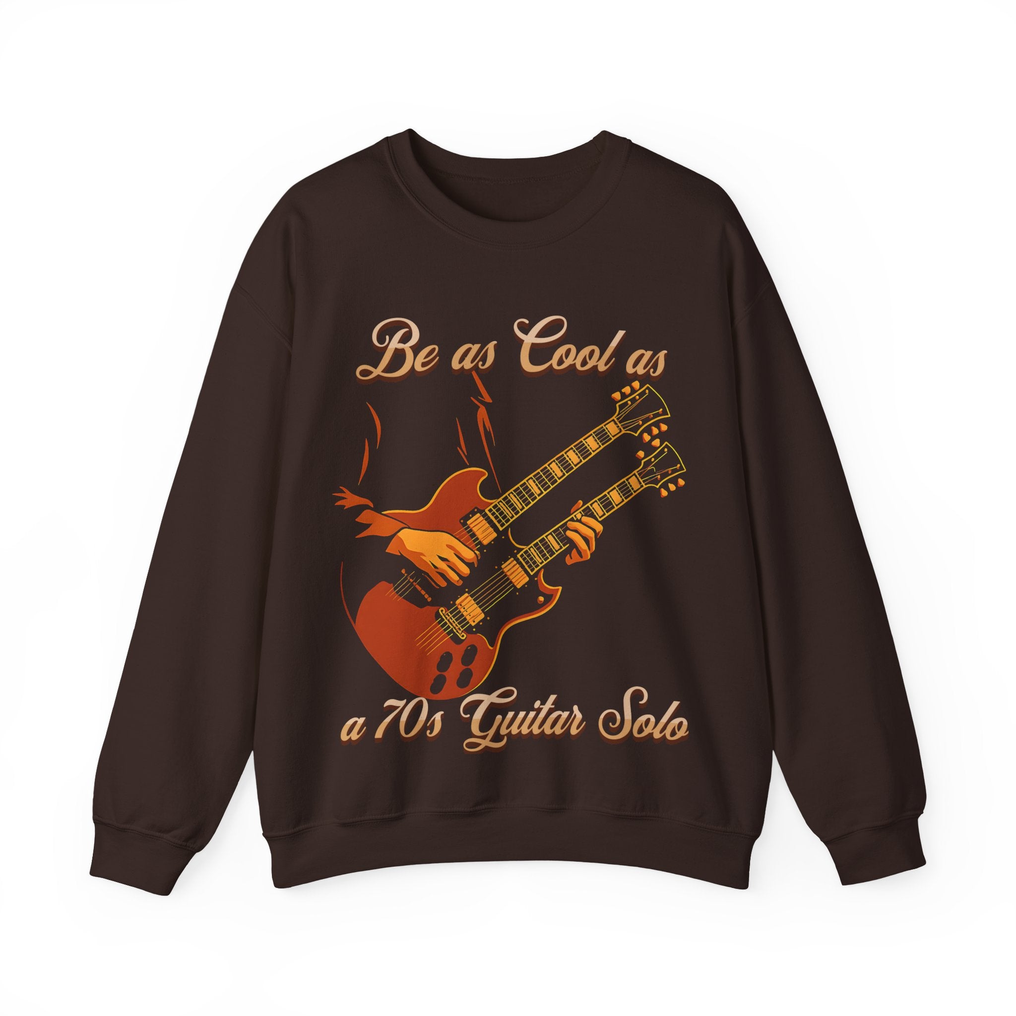 Vintage Guitar Solo Crewneck Sweatshirt | Be as Cool as a 70's Guitar Solo