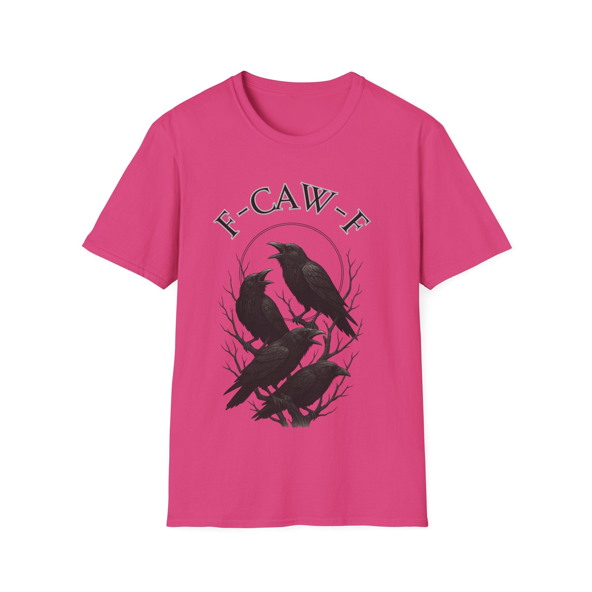 Cawing Crows T-Shirt, Bird Lover Tee, Funny Gift for Nature Enthusiasts, Casual Wear, Halloween Apparel, Unique Bird Shirt