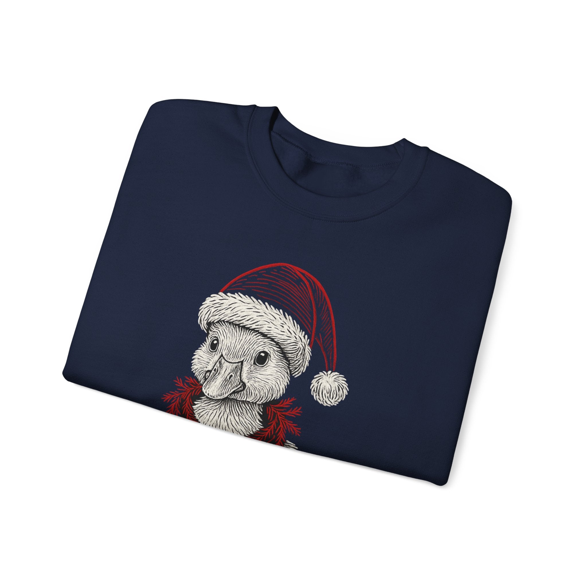 Festive Holiday Crewneck Sweatshirt, Cute Animal Sweater, Christmas Gift, Cozy Apparel, Unisex Fleece Top, Seasonal Fashion