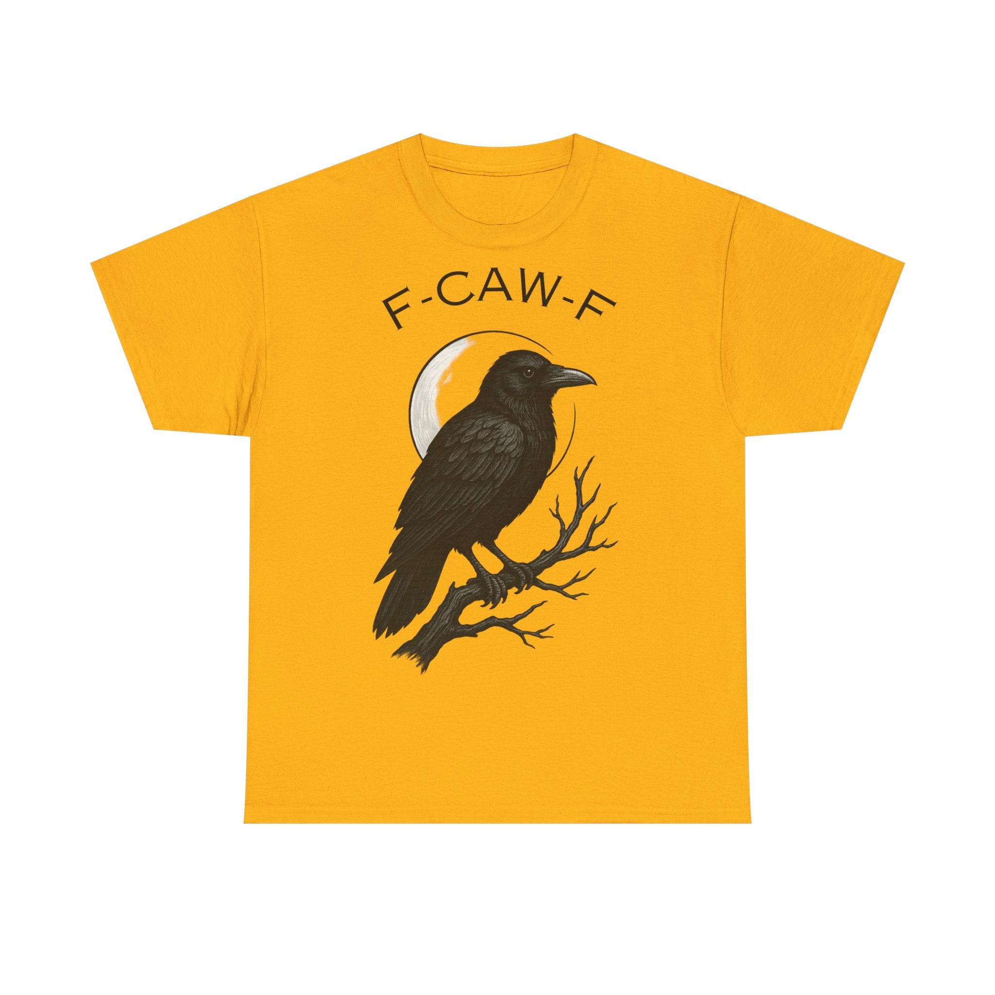 Caw-F Unisex Cotton Tee, Raven Shirt, Bird Lover Gift, Halloween Apparel, Nature T-Shirt, Unique Graphic Tee