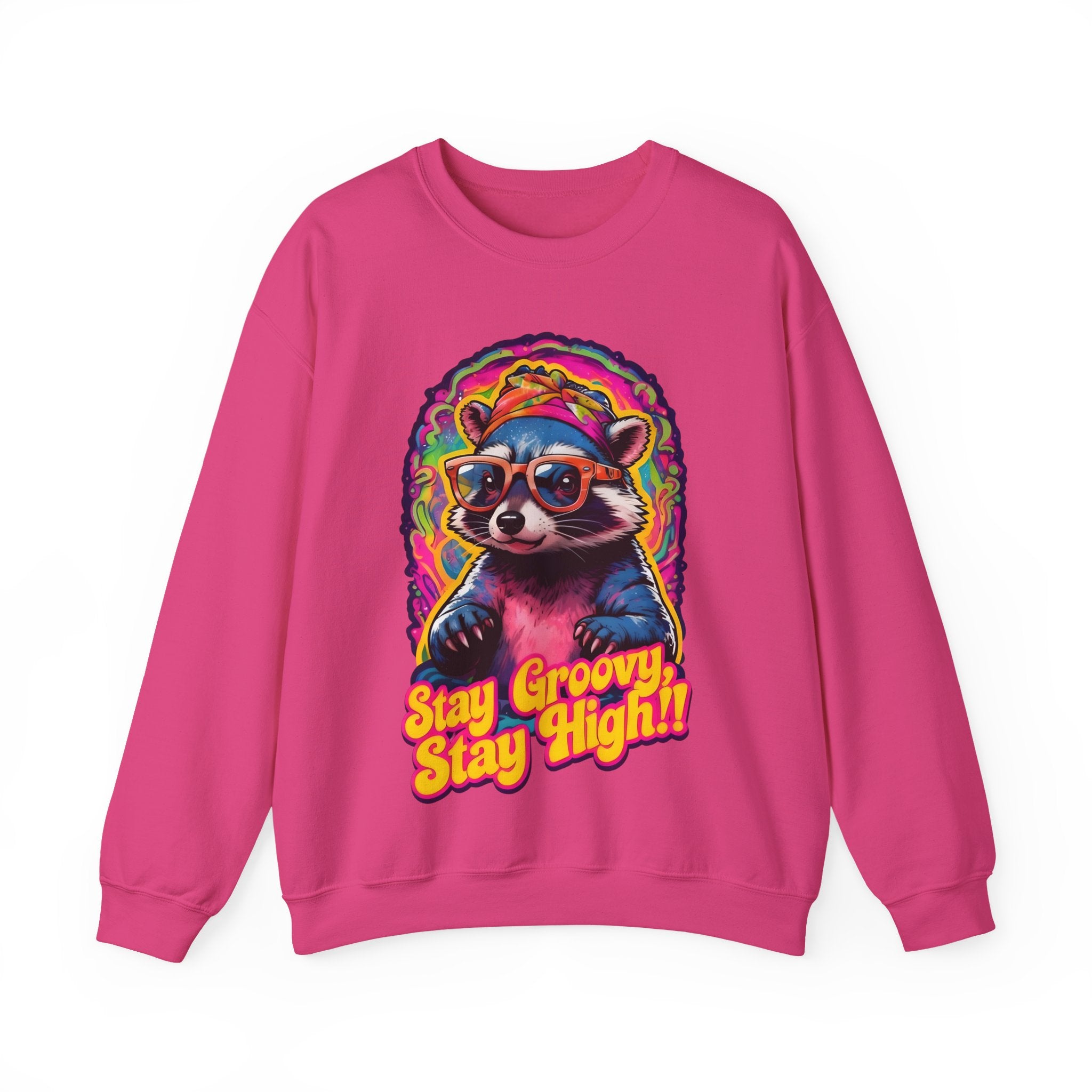 Stay Groovy Raccoon Sweatshirt