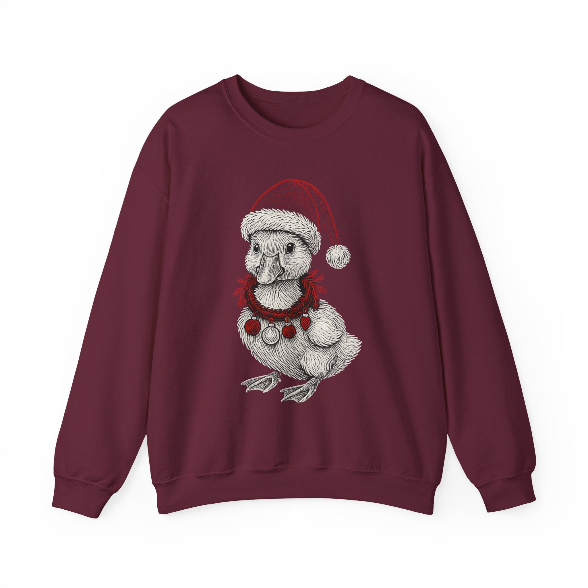 Festive Holiday Crewneck Sweatshirt, Cute Animal Sweater, Christmas Gift, Cozy Apparel, Unisex Fleece Top, Seasonal Fashion