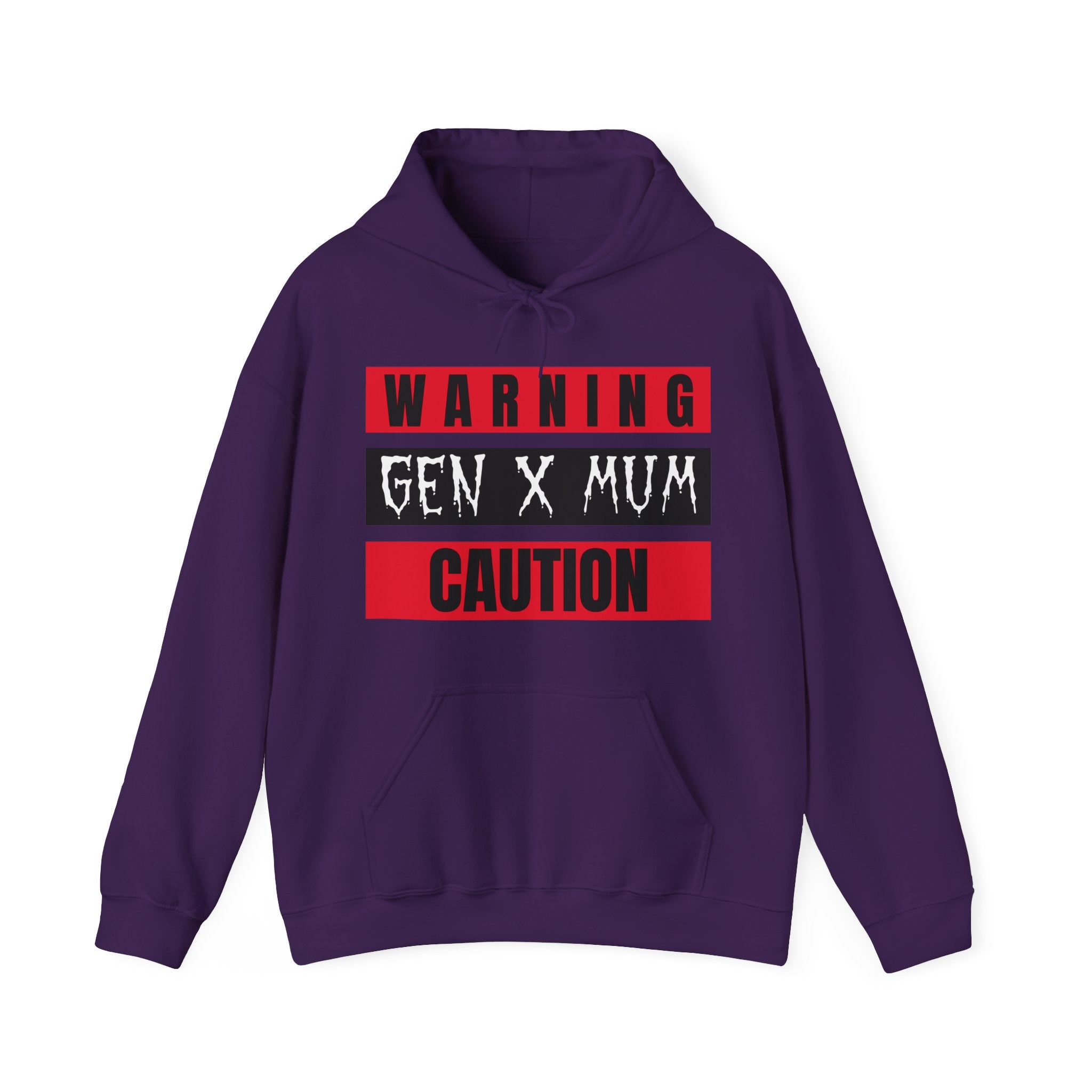Gen X Mum Caution Hoodie, Unisex Sweatshirt, Warning Hoodie, Gift for Mothers, Casual Wear, Funny Sweatshirt