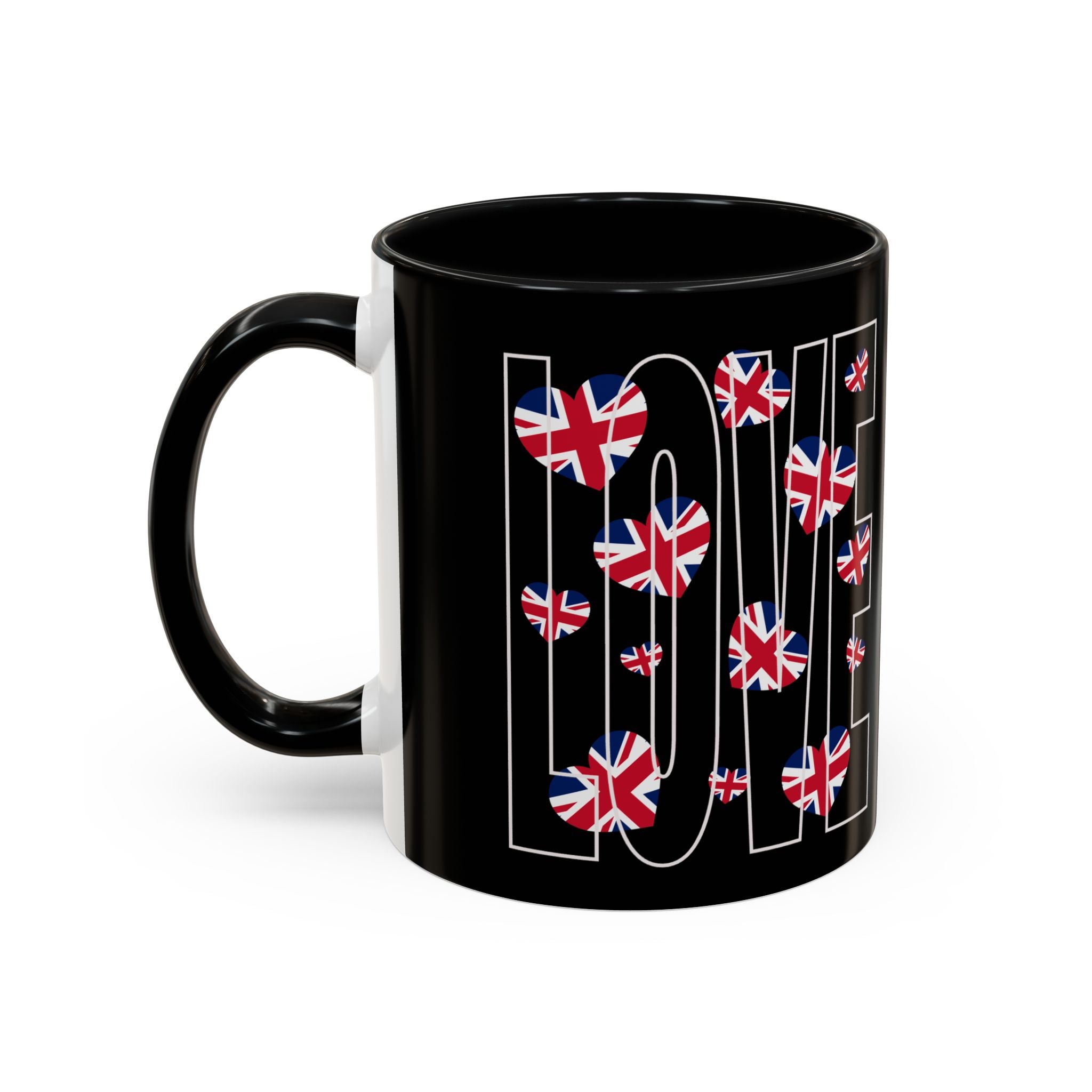 British Flag Accent Coffee Mug - Perfect Gift for Tea Lovers, Home Decor, British Pride, Daily Use, Unique Coffee Cup
