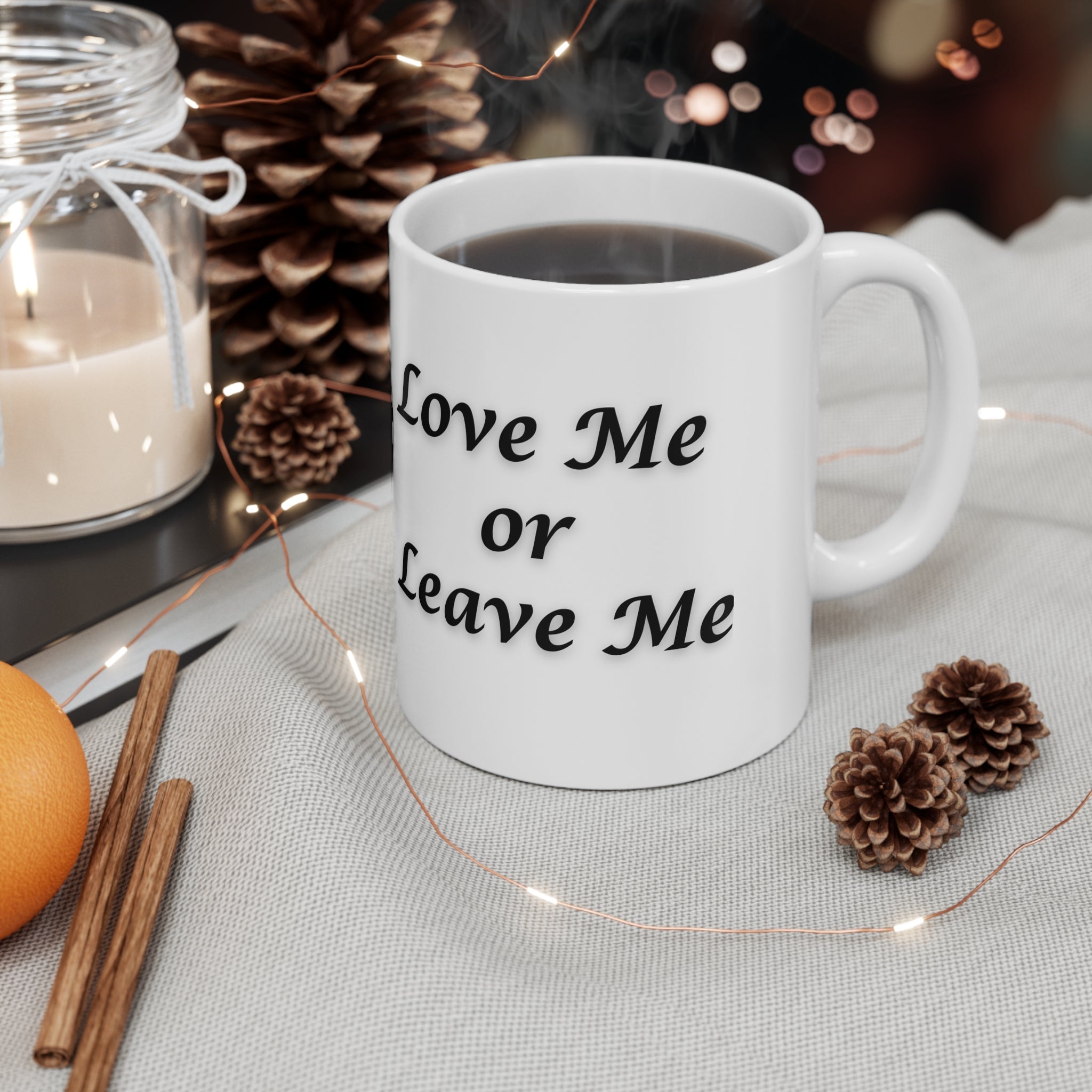 Love it or Leave it Mug, 11oz White Coffee Cup, British Flag Gift, Tea Lovers Present, Home Decor, Kitchenware
