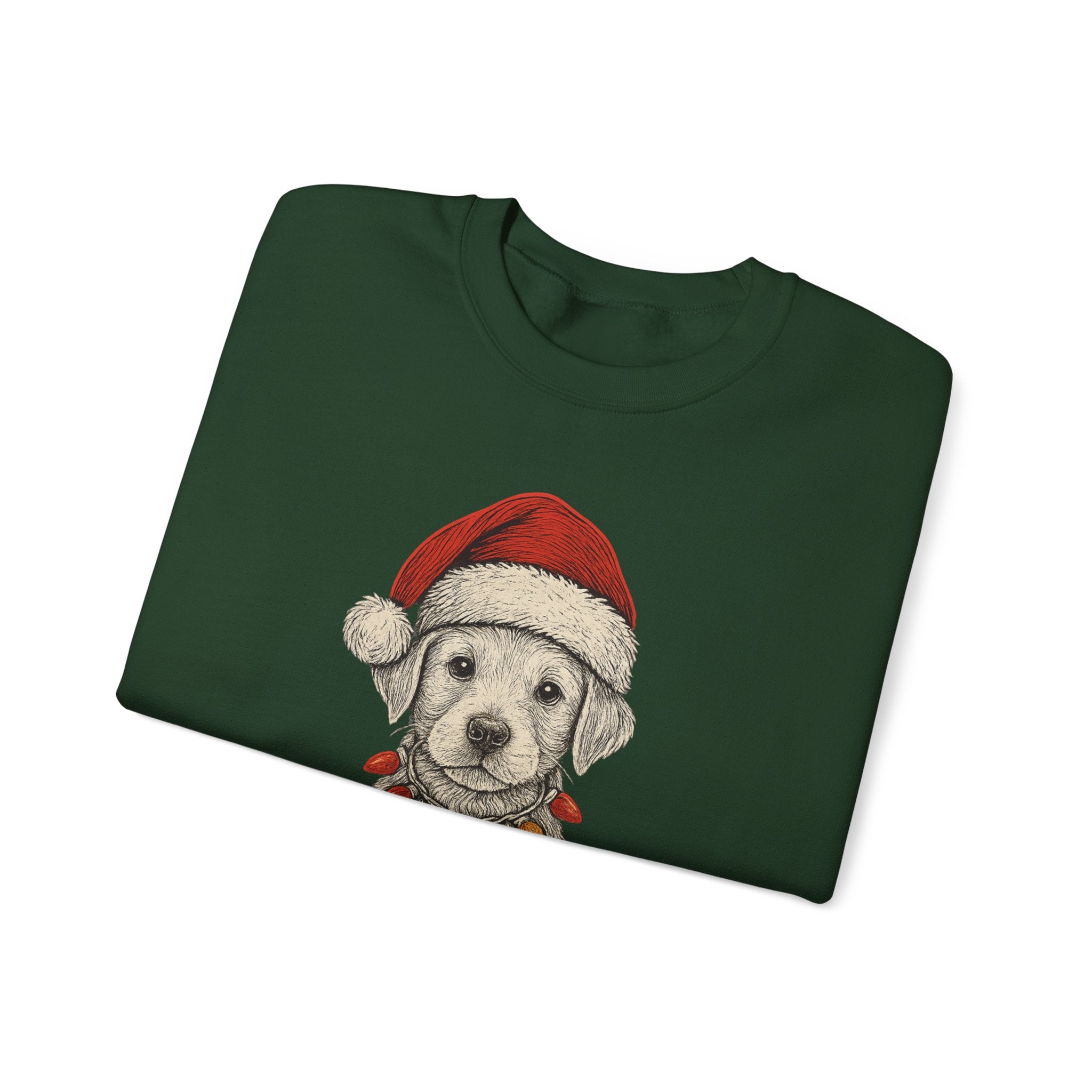 Cute Christmas Dog Sweatshirt, Holiday Apparel, Pet Lover Gift, Cozy Crewneck, Festive Sweatshirt, Winter Fashion