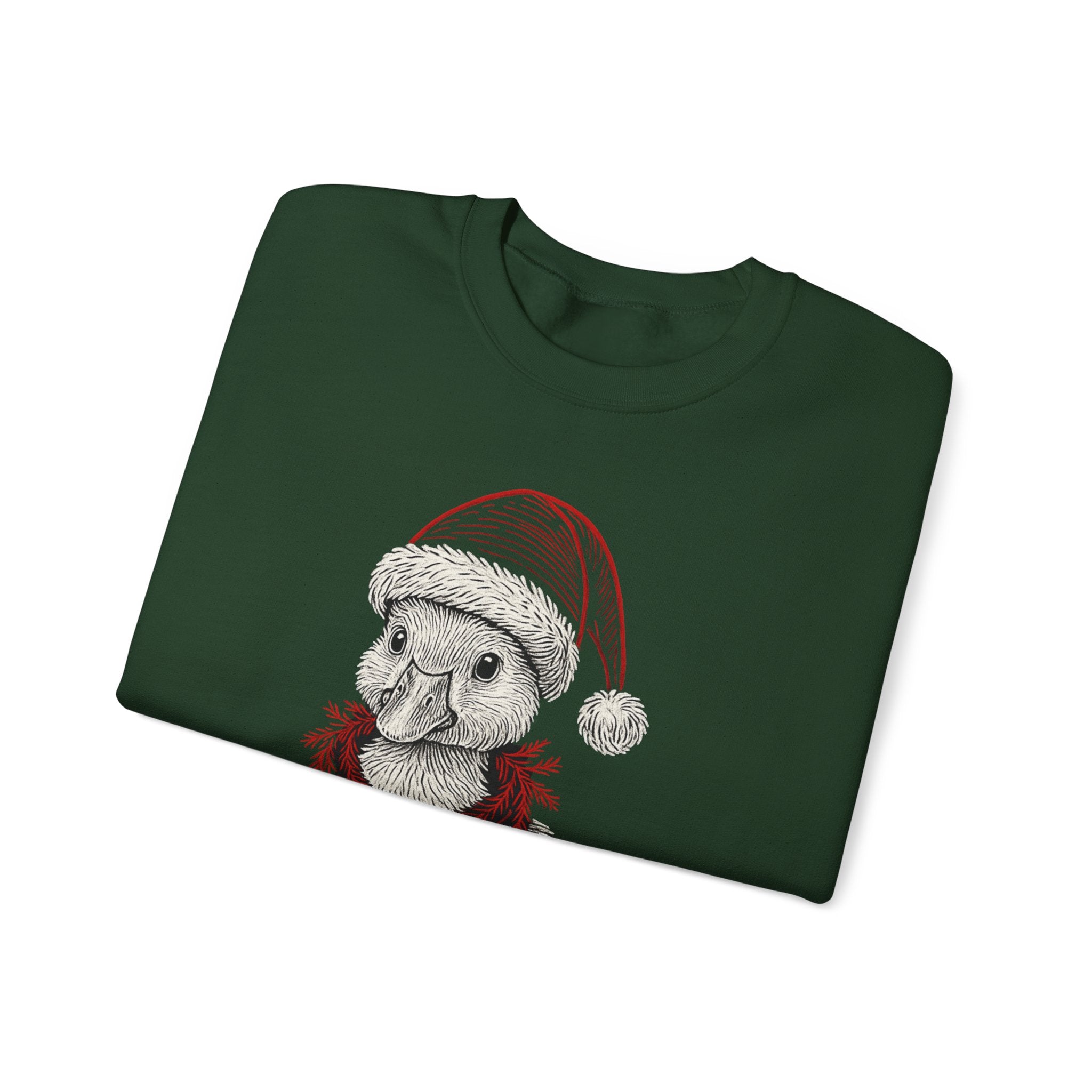 Festive Holiday Crewneck Sweatshirt, Cute Animal Sweater, Christmas Gift, Cozy Apparel, Unisex Fleece Top, Seasonal Fashion