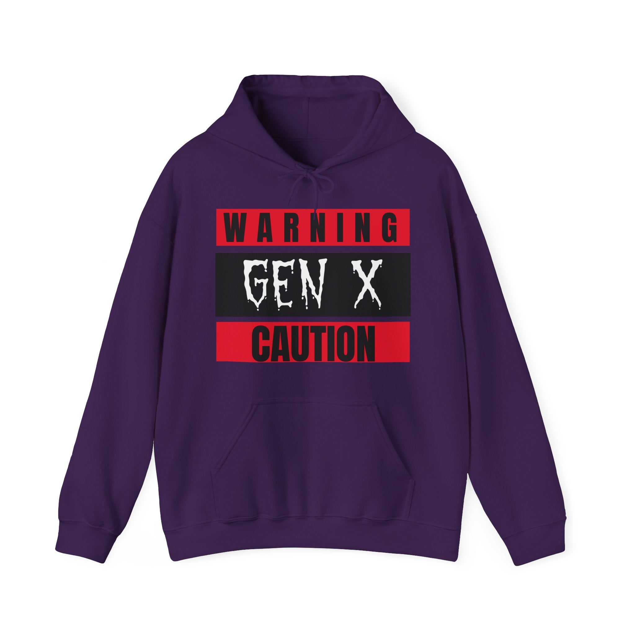 Warning Gen X Caution Hoodie, Unisex Sweatshirt, Funny Sweatshirt, Birthday Gift, Casual Wear