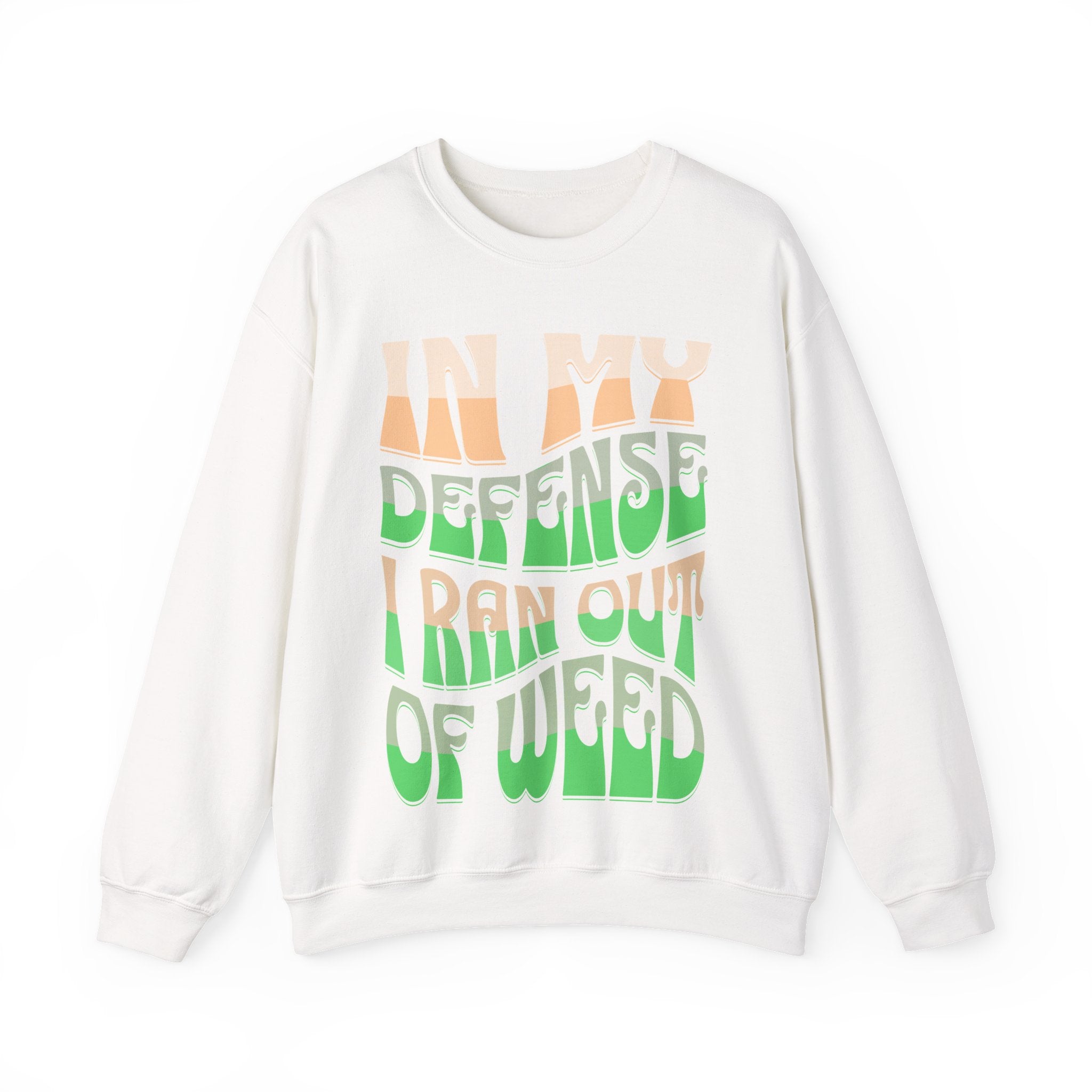 Funny Weed Defense Crewneck Sweatshirt