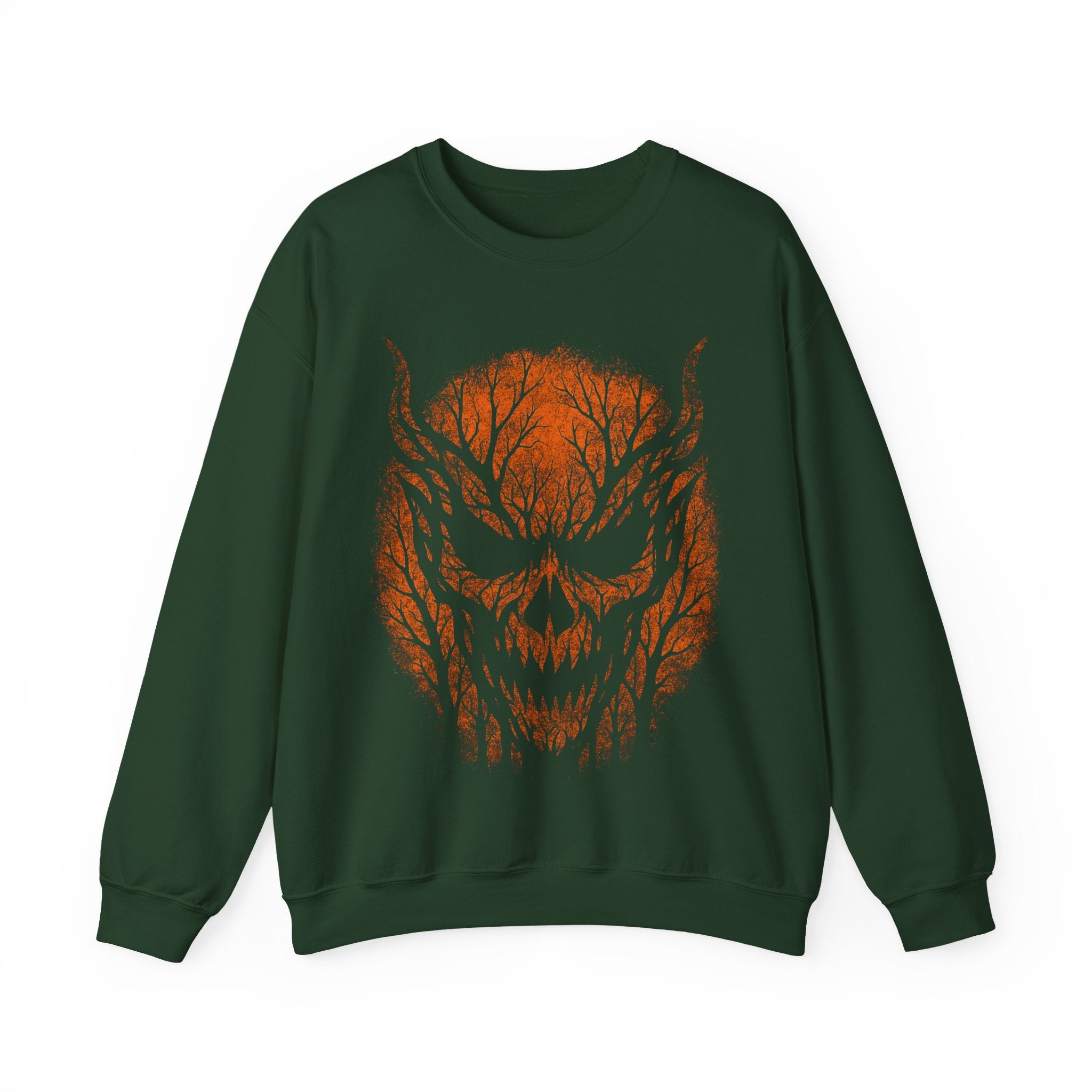 Dark Forest Skull Crewneck Sweatshirt