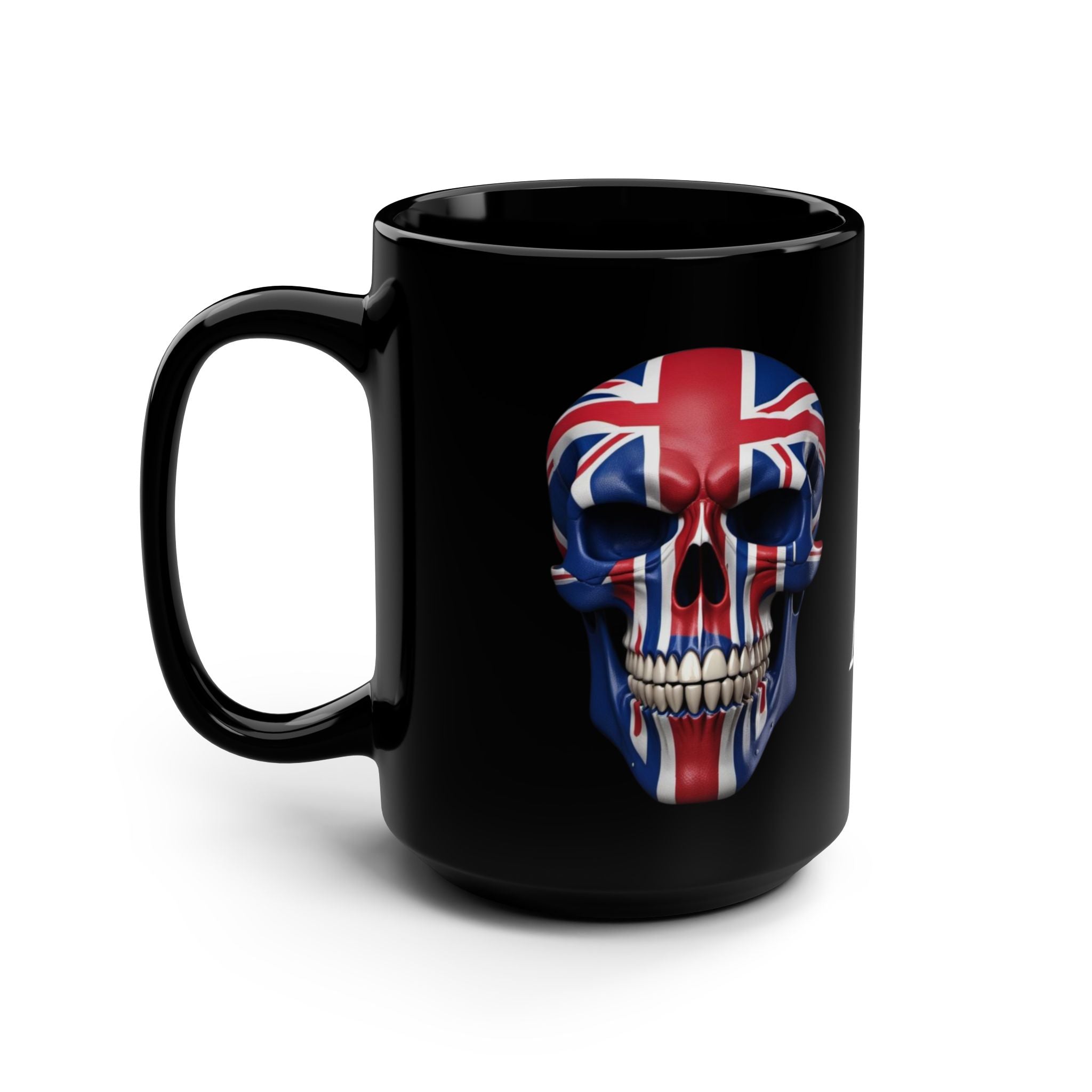 Edgy Skull Mug, Love Me or Leave Me Coffee Cup, Gift for Him, Unique Black Mug, Gothic Decor, Alternative Gifts