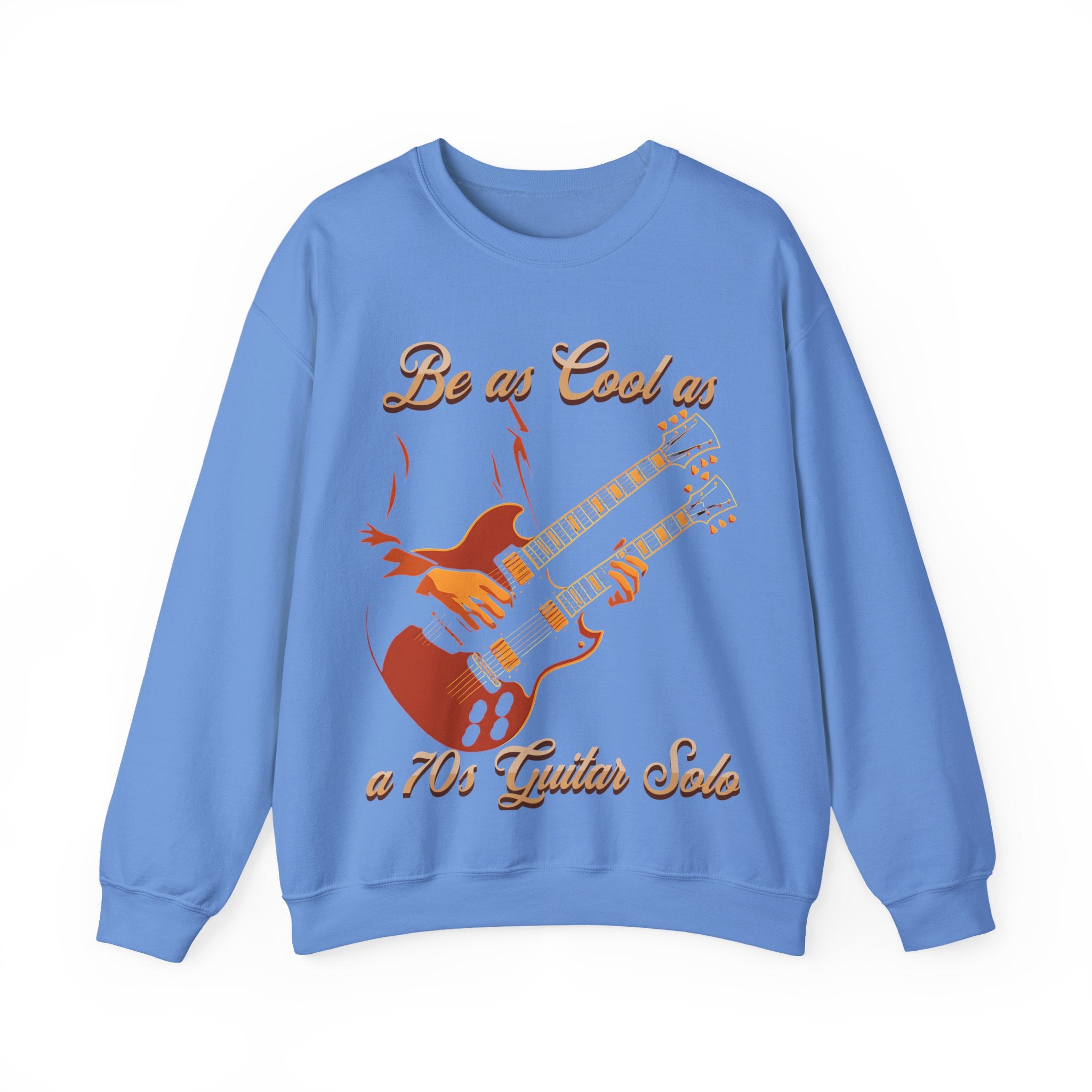 Vintage Guitar Solo Crewneck Sweatshirt | Be as Cool as a 70's Guitar Solo
