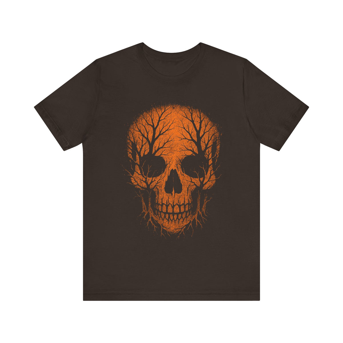 Autumn Skull Graphic Tee - Unisex Halloween Shirt