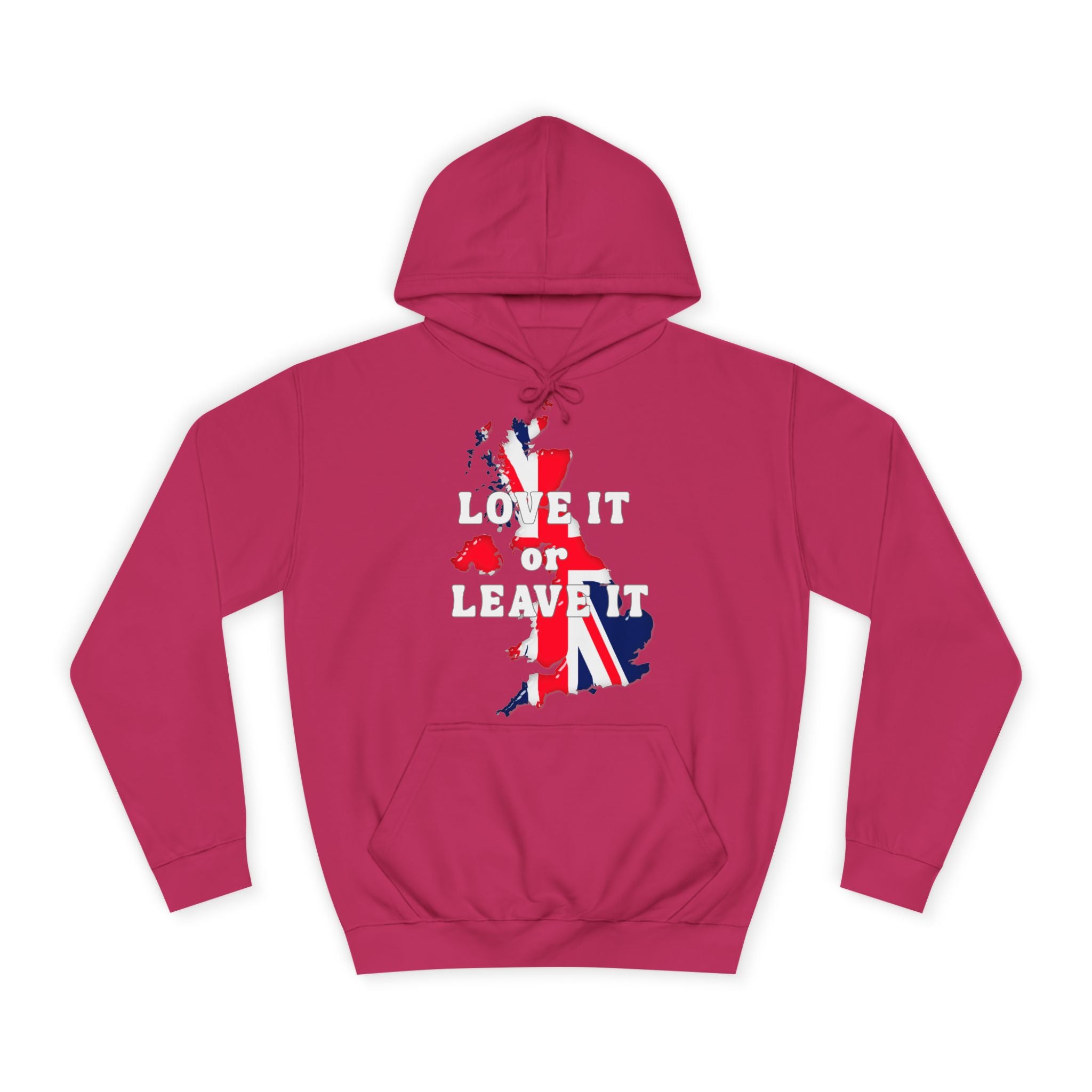 Unisex College Hoodie with UK Map Design, Cozy Campus Wear, Great for Graduation, Gift for Students, Casual Style