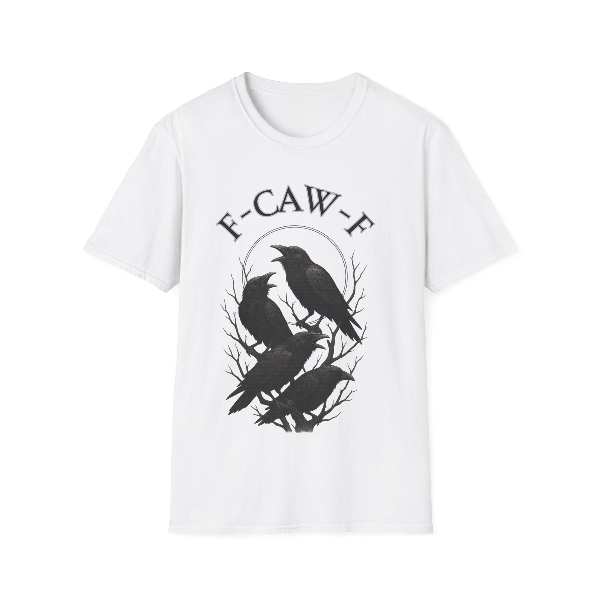 Cawing Crows T-Shirt, Bird Lover Tee, Funny Gift for Nature Enthusiasts, Casual Wear, Halloween Apparel, Unique Bird Shirt
