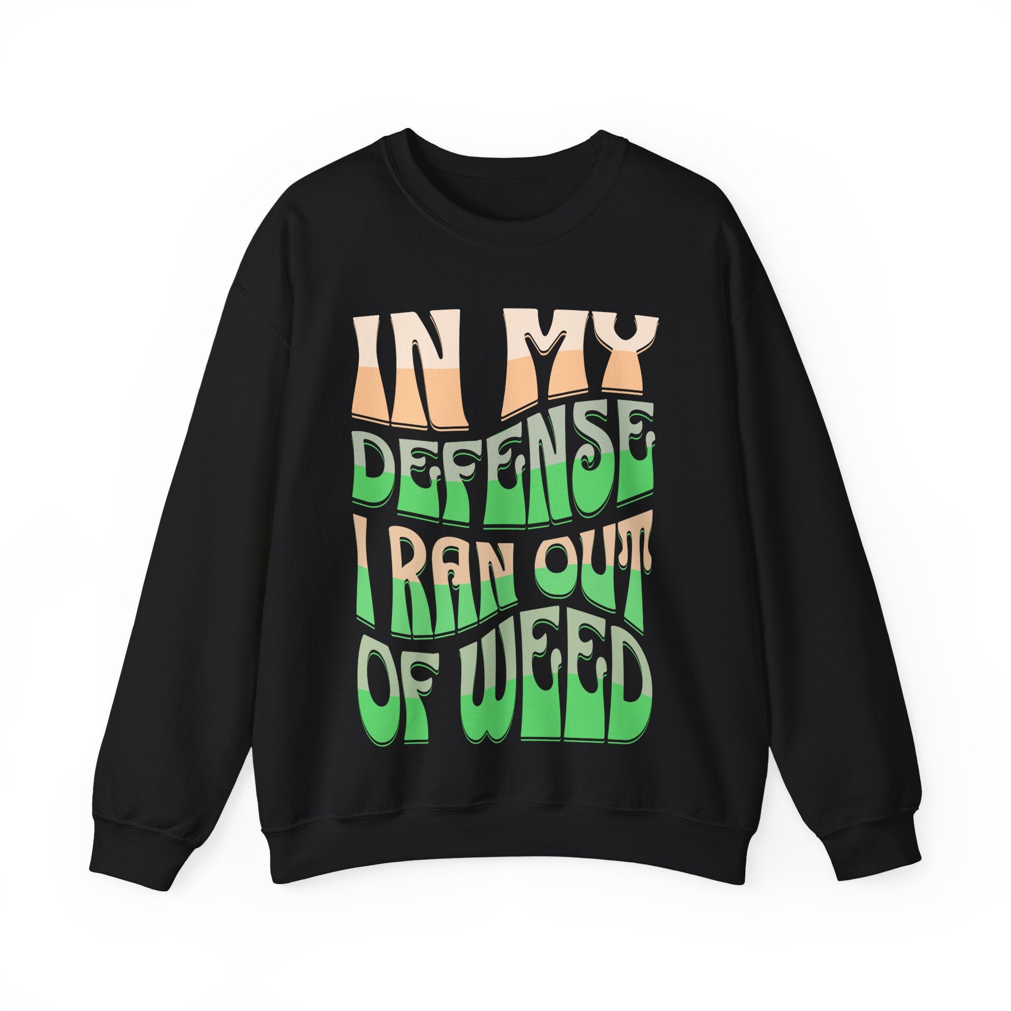 Funny Weed Defense Crewneck Sweatshirt