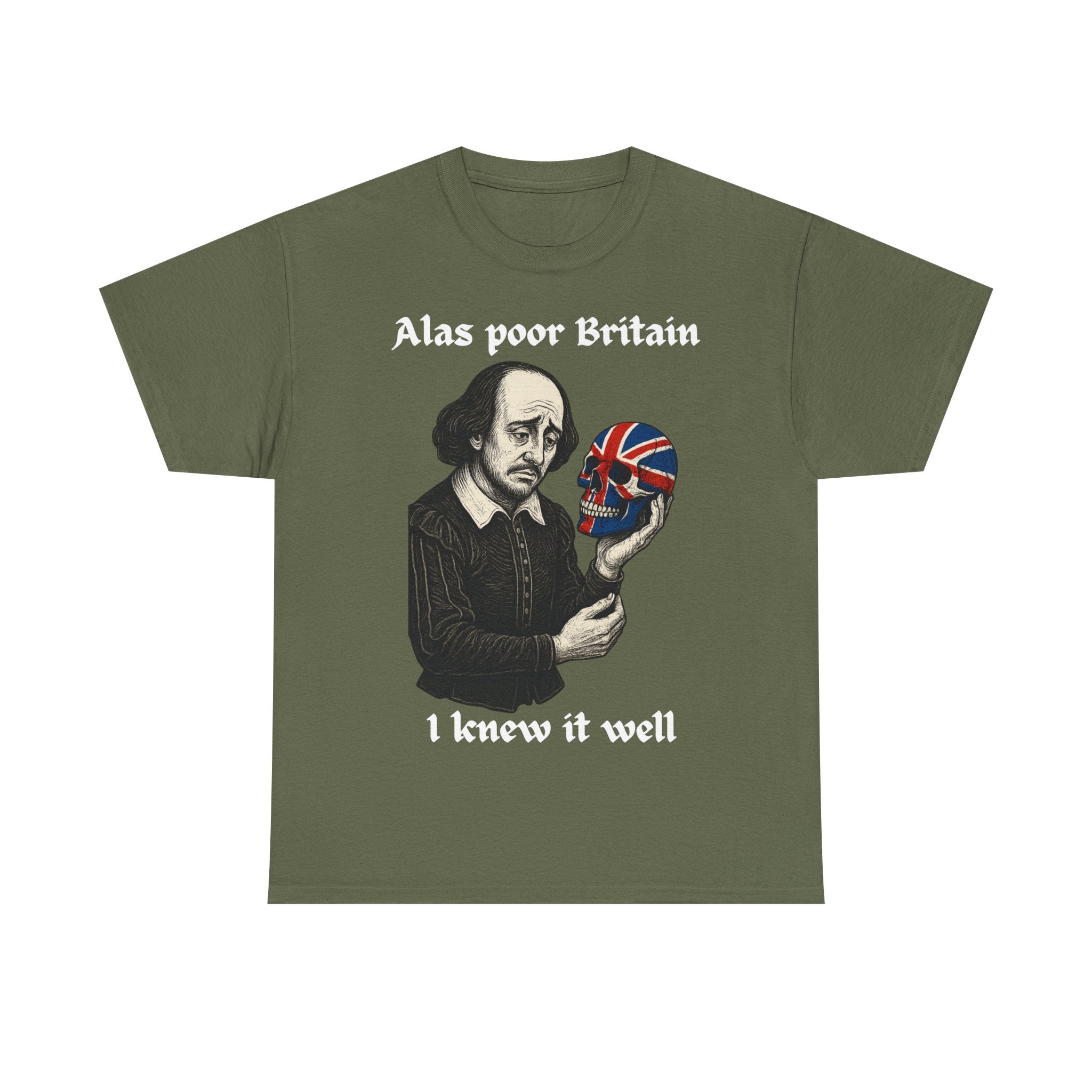Edgy Shakespearean Tee, British Culture Shirt, Graphic Novelty Top, Literary Fan Gift, Casual Daily Wear