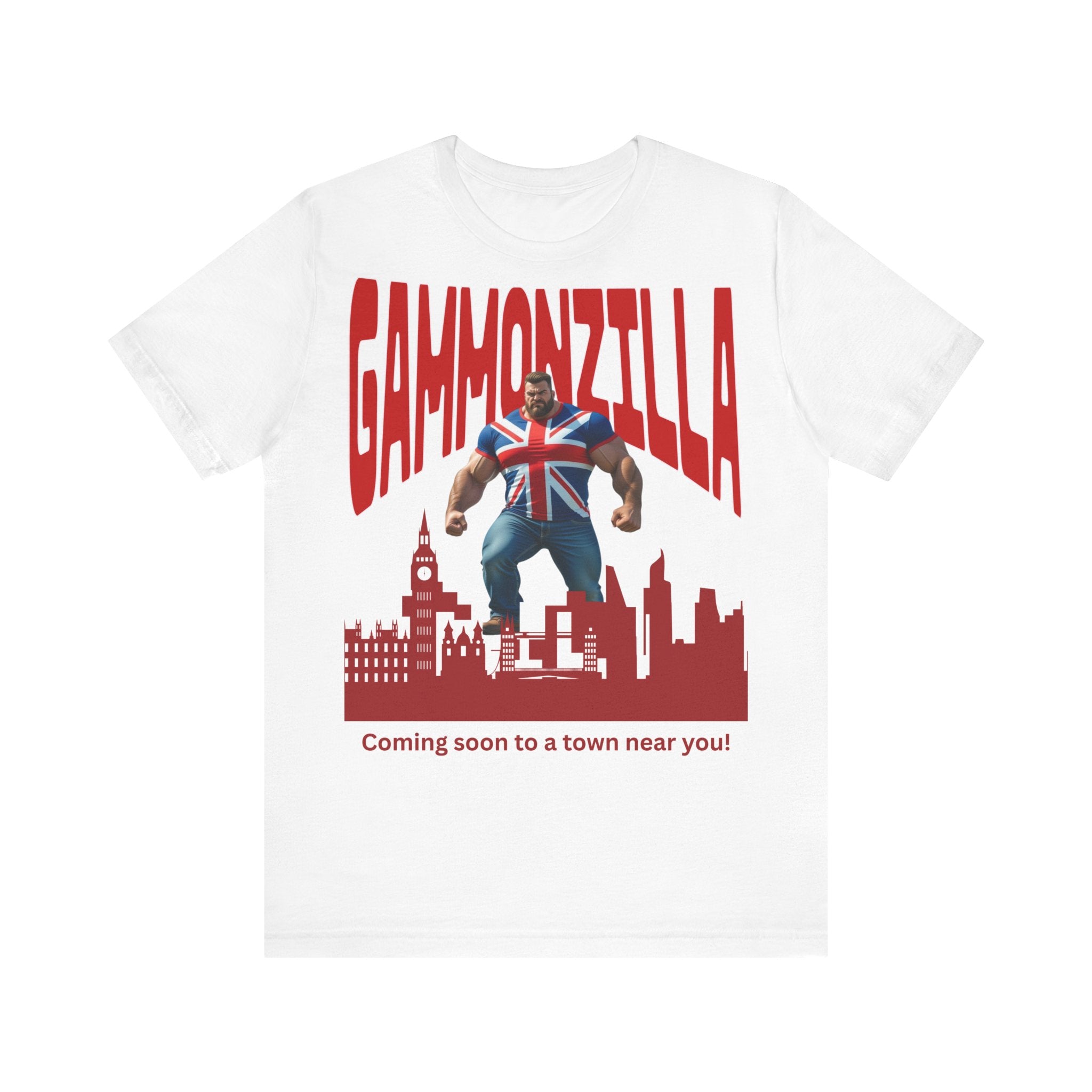Gammonzilla Unisex Tee | Funny Graphic T-Shirt for Casual Wear, Gift for Comic Fans, Birthday Gift, Novelty Tee, Unique Humor Shirt