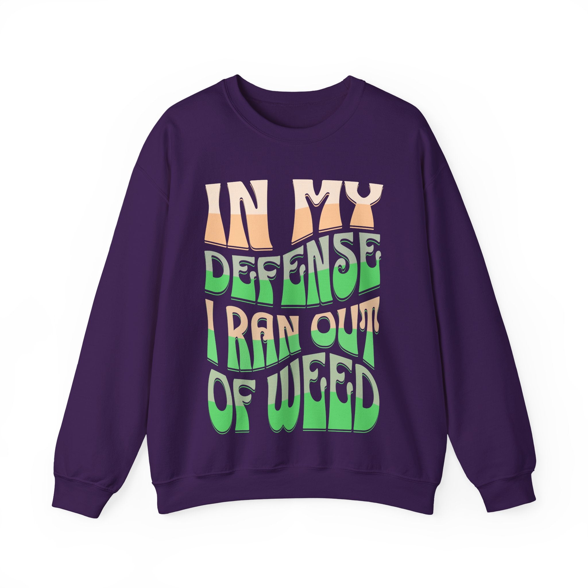 Funny Weed Defense Crewneck Sweatshirt