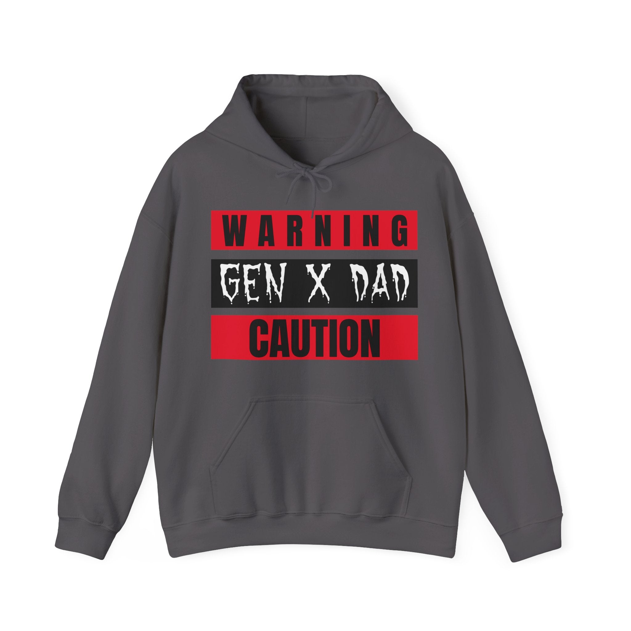 GEN X DAD Caution Hoodie, Funny Fathers Day Gift, Unisex Hoodie, Casual Weekend Wear, Dad Humour Apparel.