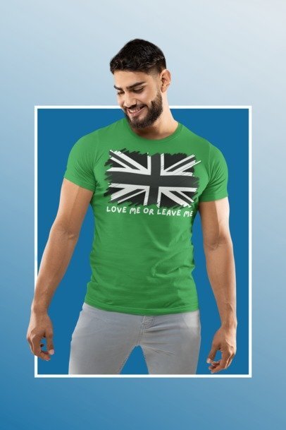 British Pride Tee - Love Me or Leave Me, Unisex Shirt, Graphic Tee, UK Flag T-Shirt, Gift for Travelers, Casual Wear