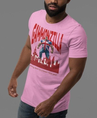 Gammonzilla Unisex Tee | Funny Graphic T-Shirt for Casual Wear, Gift for Comic Fans, Birthday Gift, Novelty Tee, Unique Humor Shirt