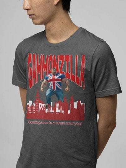 Gammonzilla Unisex Tee | Funny Graphic T-Shirt for Casual Wear, Gift for Comic Fans, Birthday Gift, Novelty Tee, Unique Humor Shirt