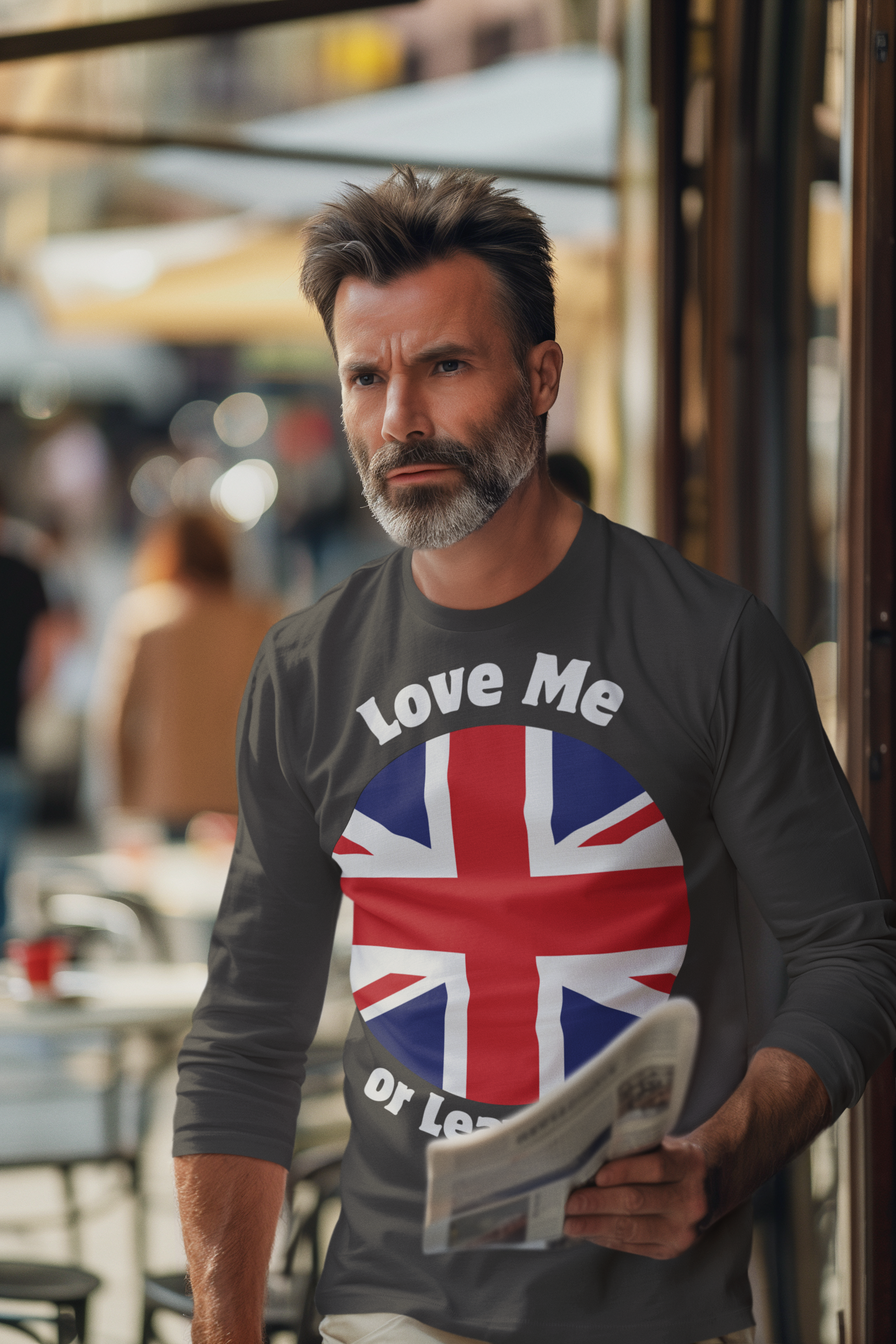 British Flag V-Neck Tee, Unisex T-Shirt, Heritage Apparel,, Summer Gear, Casual Wear