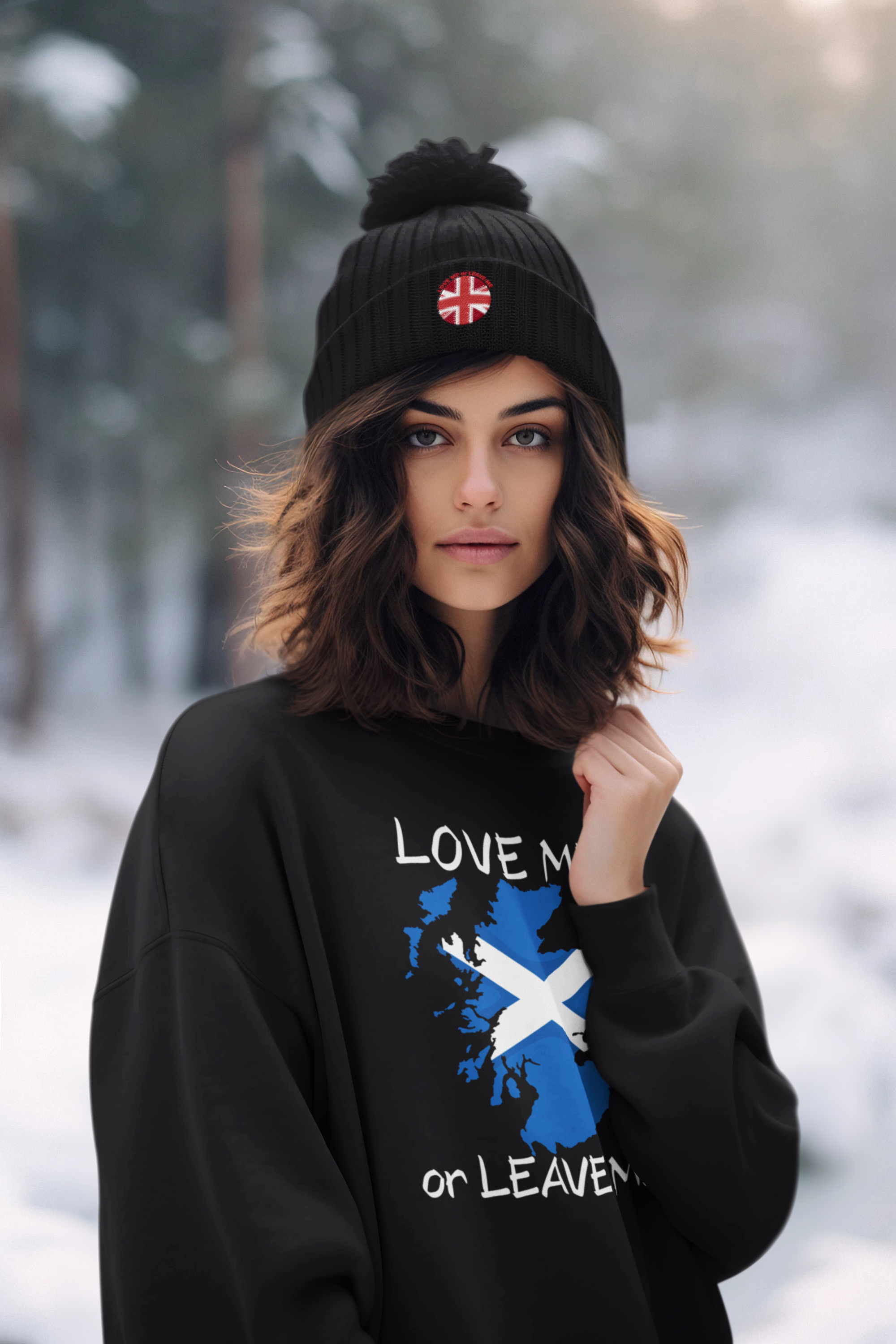 Scottish Pride Sweatshirt, Love Me or Leave Me Sweatshirt, Unisex Crewneck, Casual Wear, Cool Gift for Scots