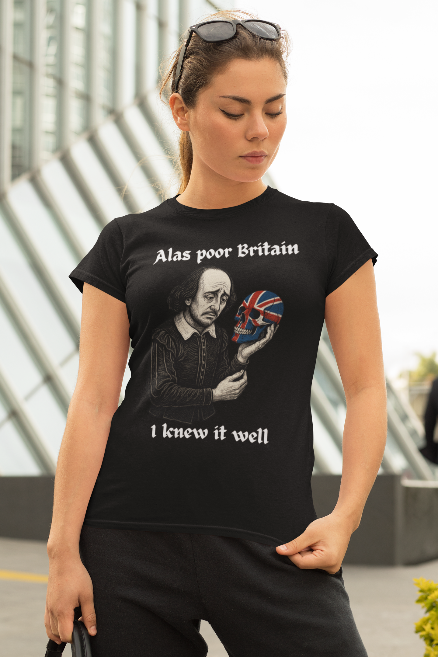 Edgy Shakespearean Tee, British Culture Shirt, Graphic Novelty Top, Literary Fan Gift, Casual Daily Wear