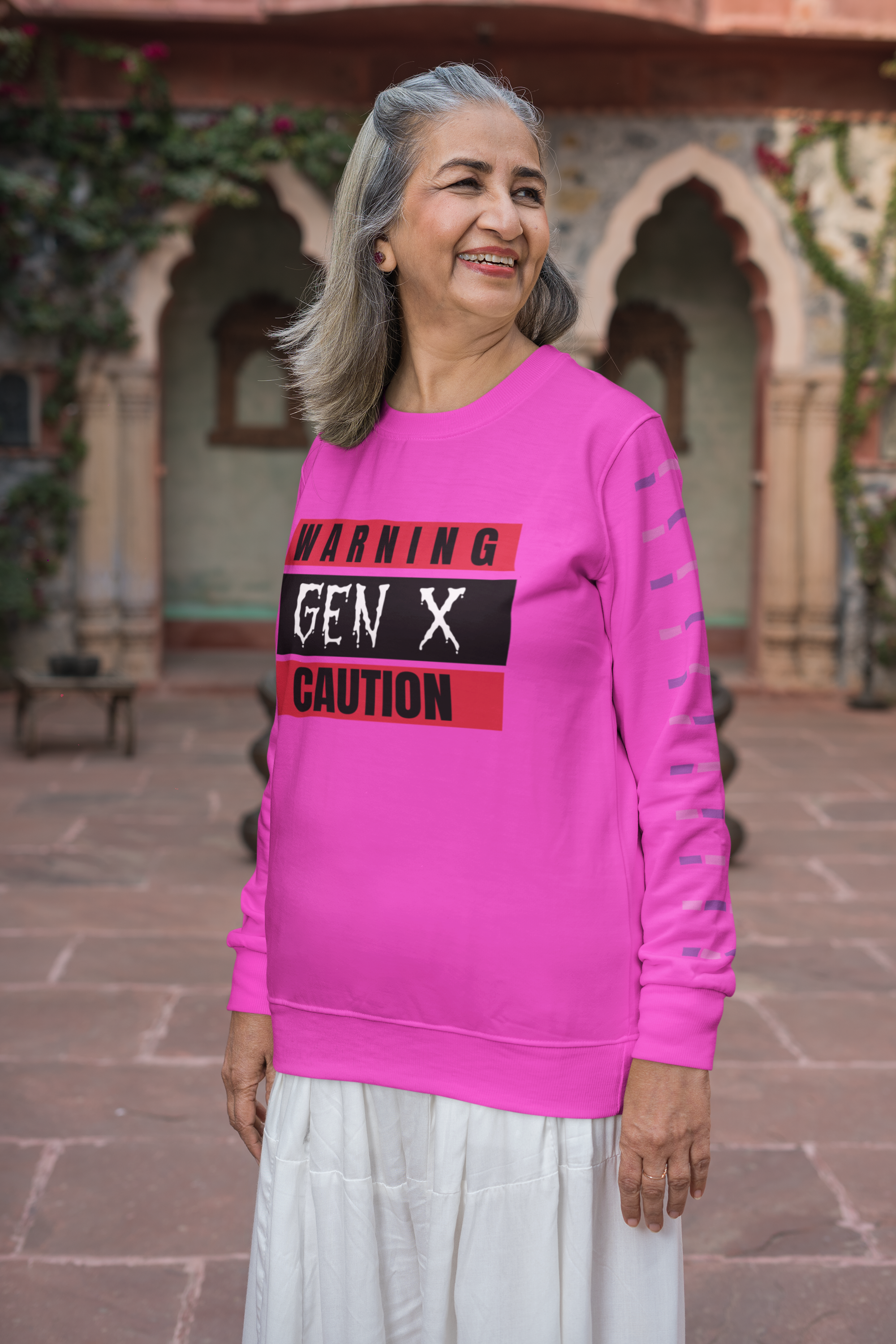 Gen X Warning Crewneck Sweatshirt, Vintage Sweatshirt, Unisex Sweater, Gift for Gen X, Retro Crewneck, Trendy Casual Wear