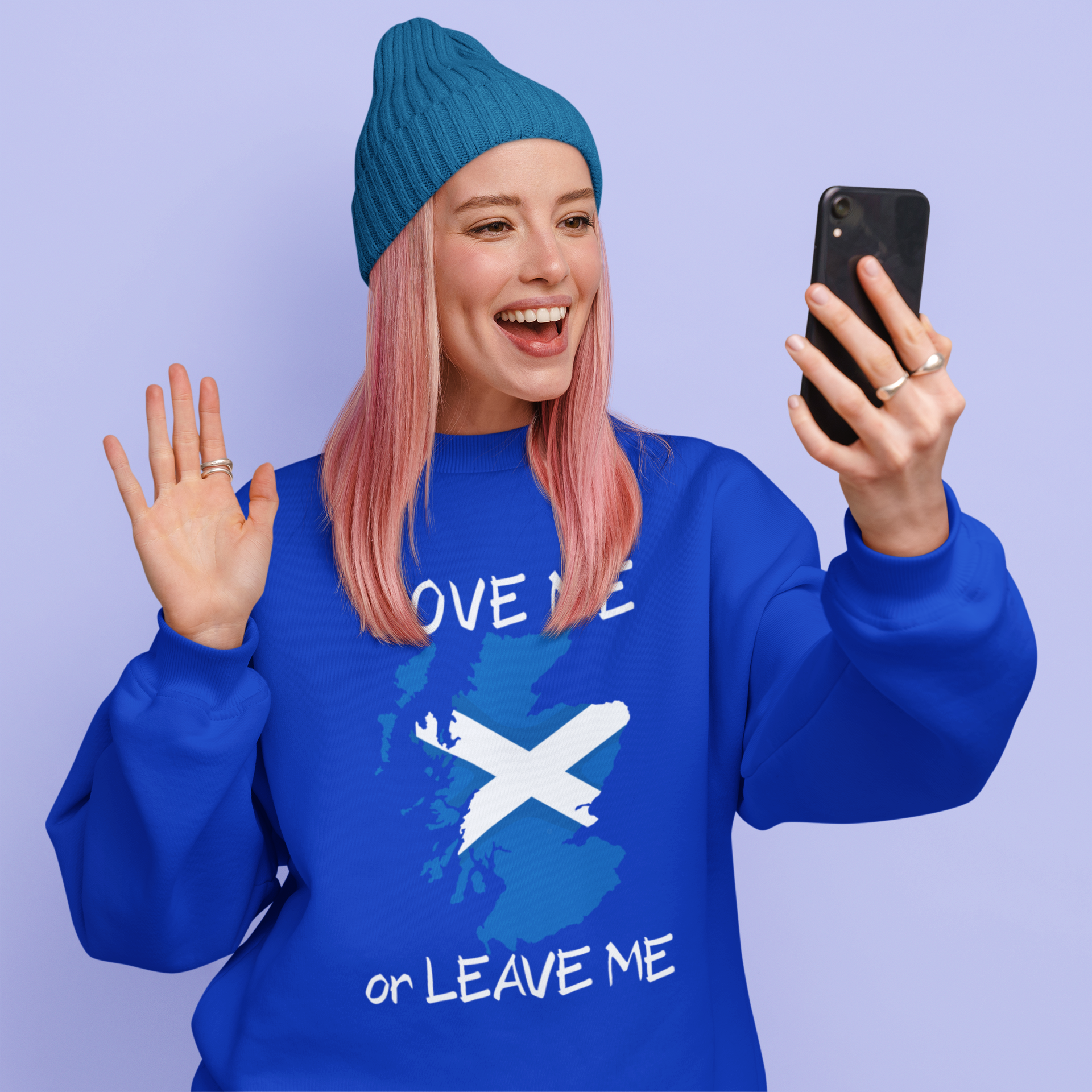 Scottish Pride Sweatshirt, Love Me or Leave Me Sweatshirt, Unisex Crewneck, Casual Wear, Cool Gift for Scots