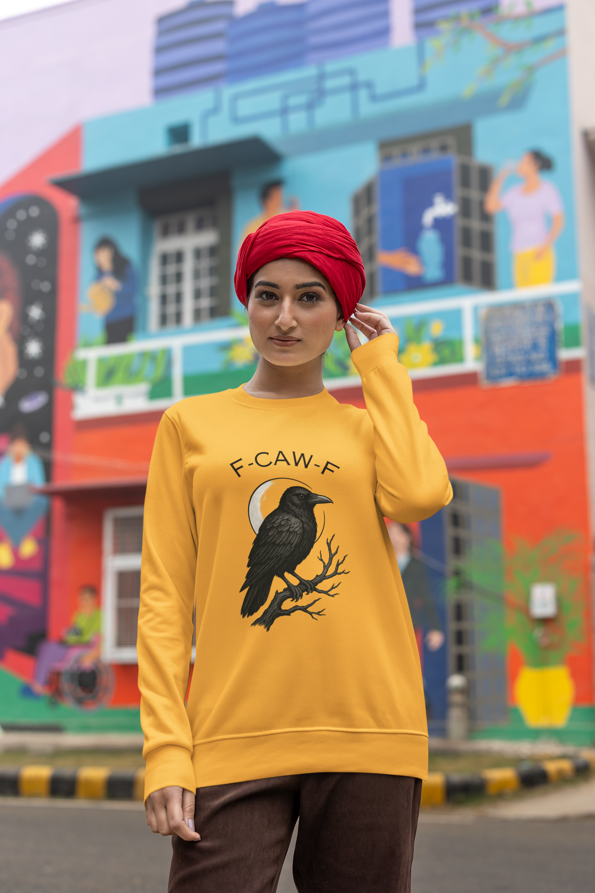 Mystical Raven Sweatshirt - Fall Fashion, Casual Loungewear, Unique Gift, Halloween Apparel, Unisex Style