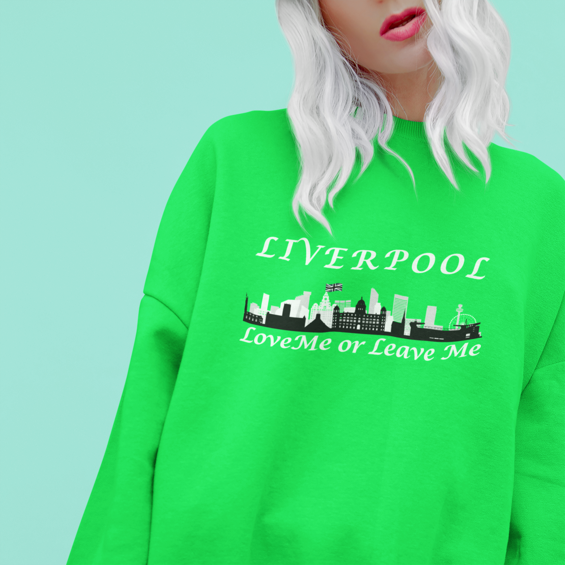 Liverpool Love Me or Leave Me Unisex Sweatshirt - Cozy, City Pride, Gift for Travelers, Casual Wear, Souvenir, Liverpool Merch