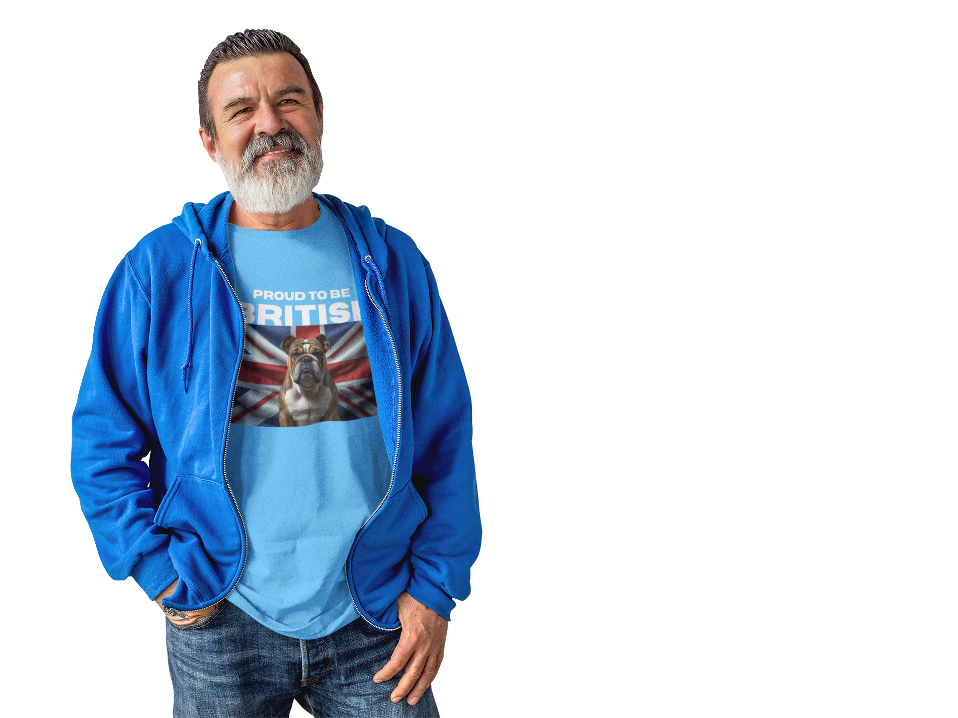 British Bulldog Sweatshirt, Cozy Unisex Sweatshirt, Dog Lover Gift, Casual Wear, Perfect for Pet Owners, Ideal for Everyday Style